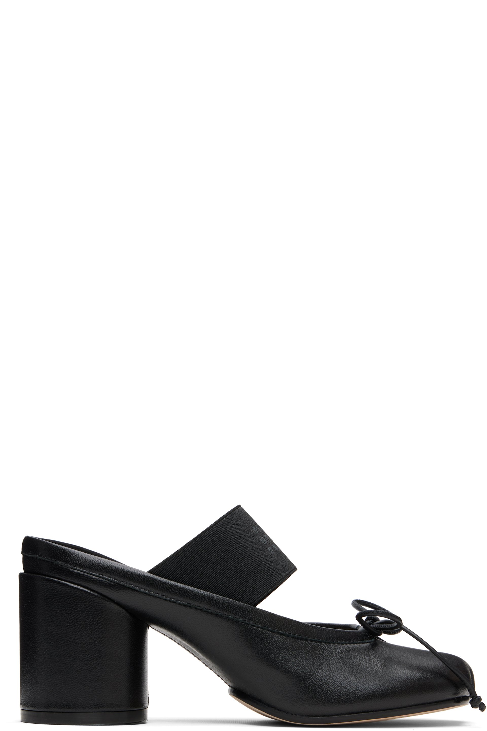 MM6 Maison Margiela - Black Anatomic Numeric Heeled Sandals
