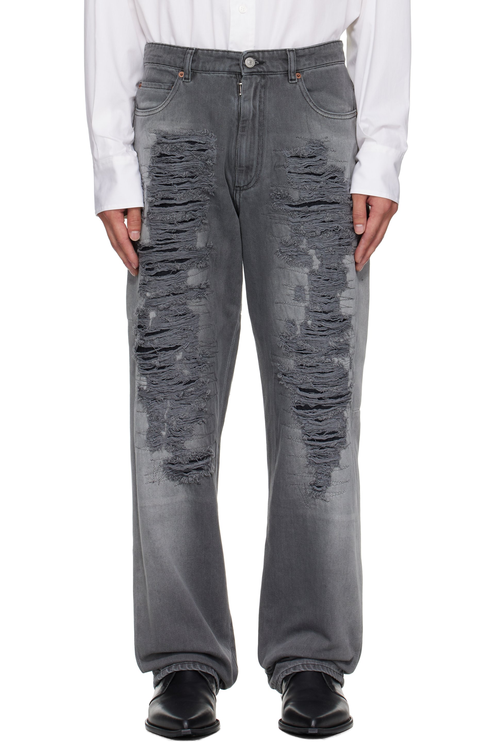 MM6 Maison Margiela - 그레이 5포켓 데님 진