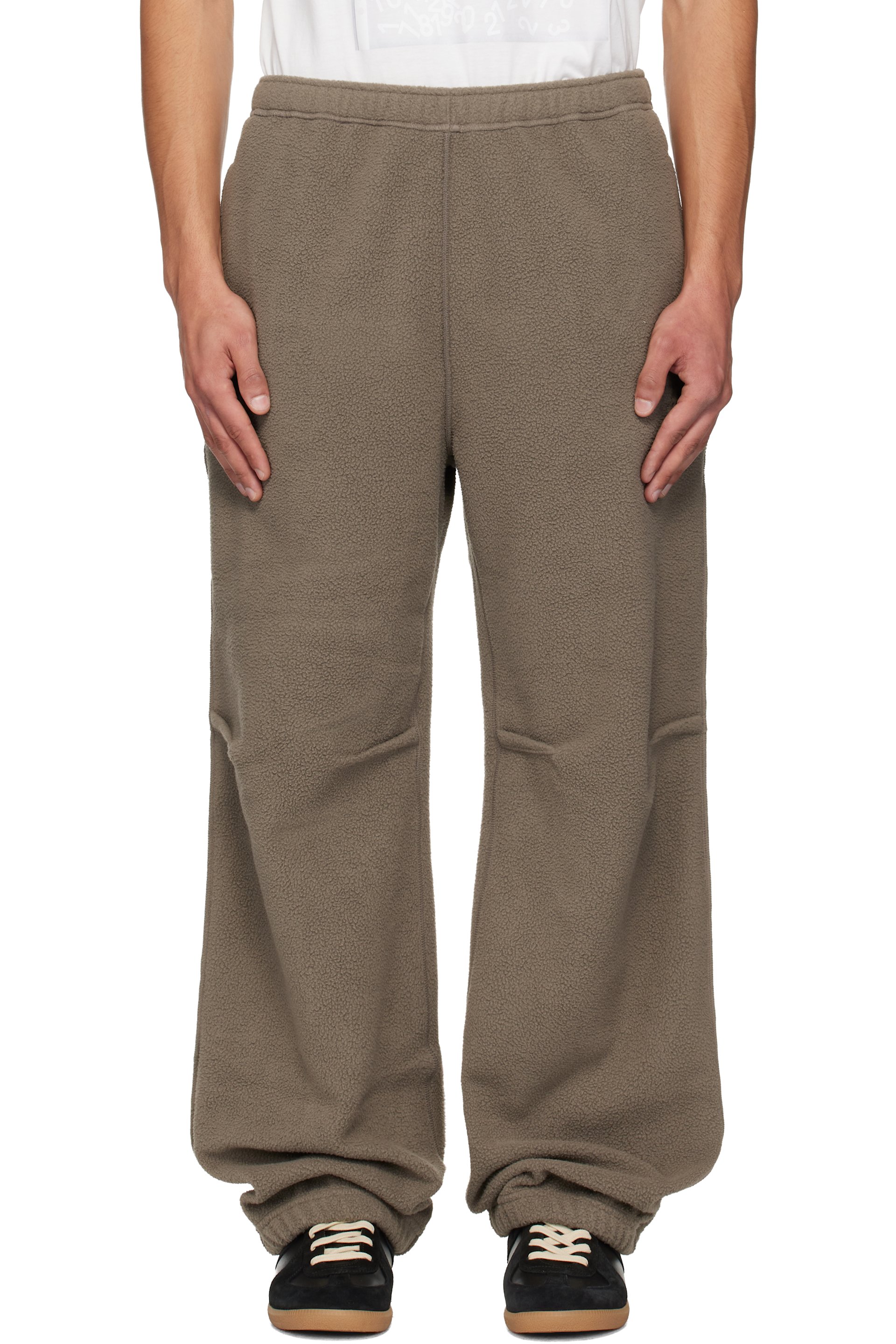 MM6 Maison Margiela - Taupe Sherpa Fleece Sweatpants
