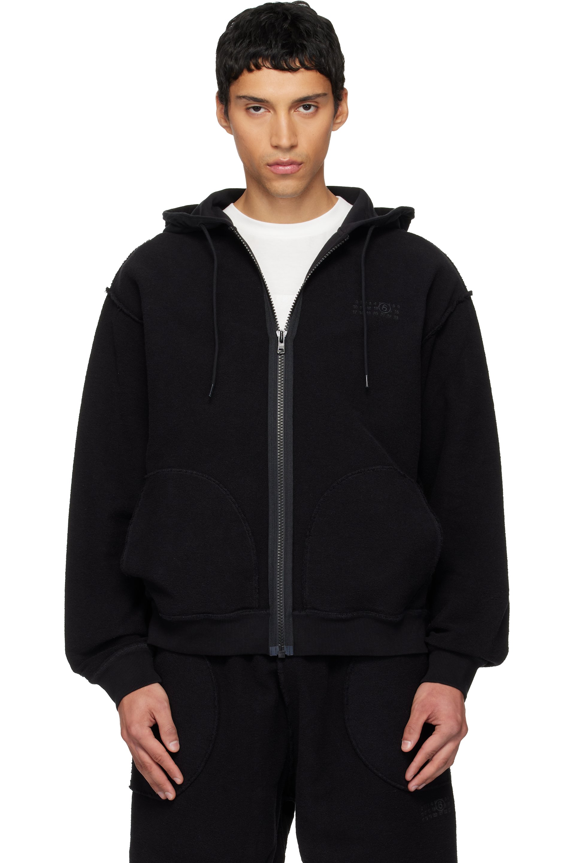 MM6 Maison Margiela - Black Inside-Out Hoodie