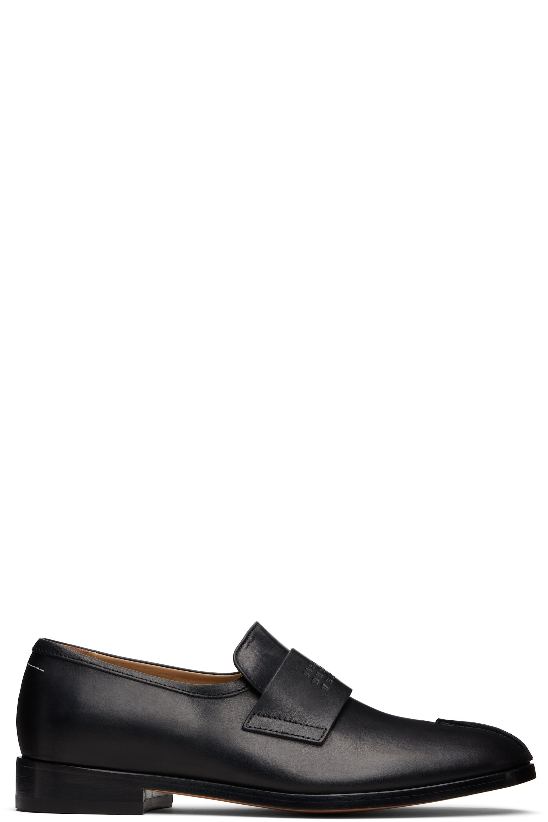 MM6 Maison Margiela - Black New Classic Stitch Loafers