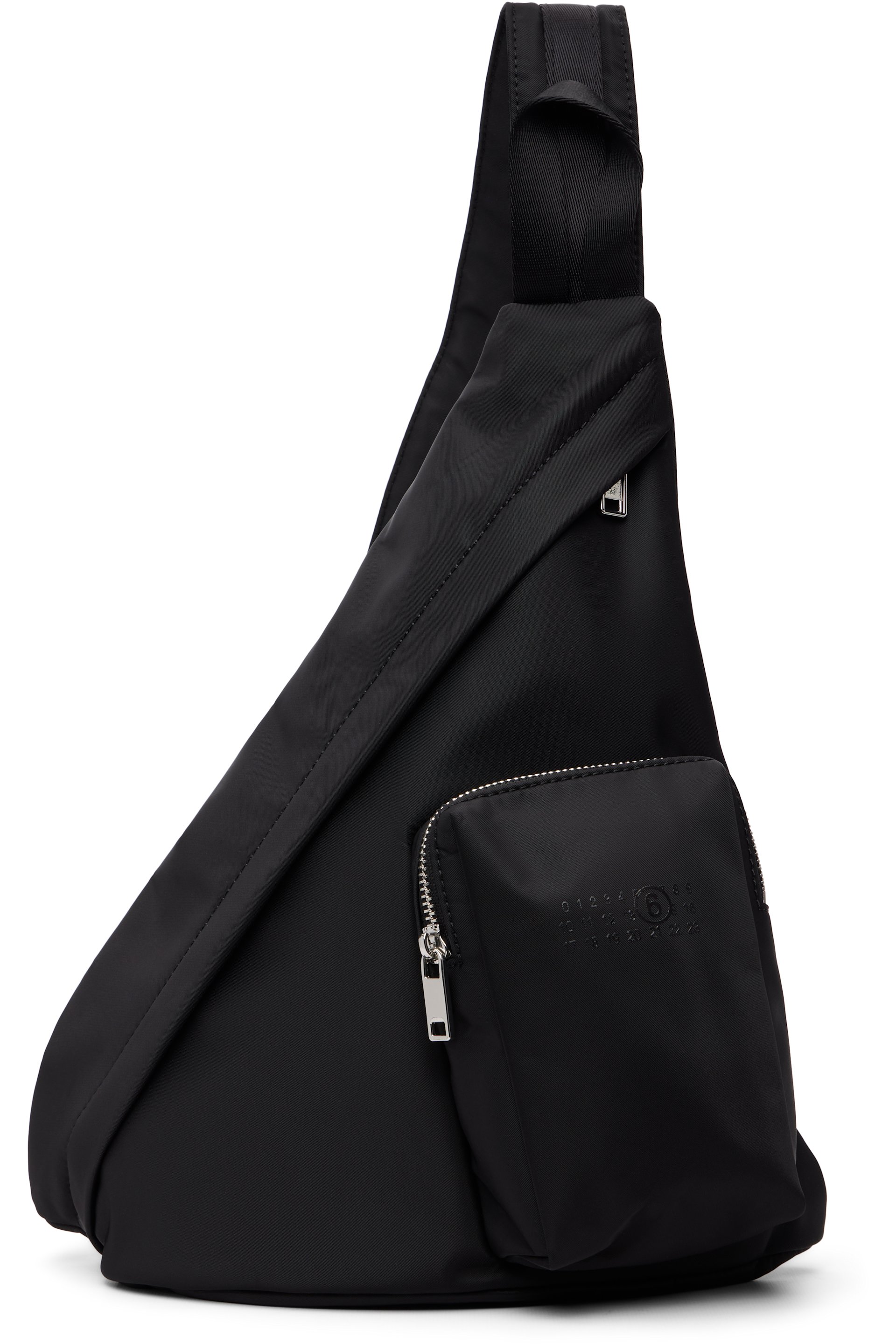 MM6 Maison Margiela - Kids Black Triangle Sling Backpack