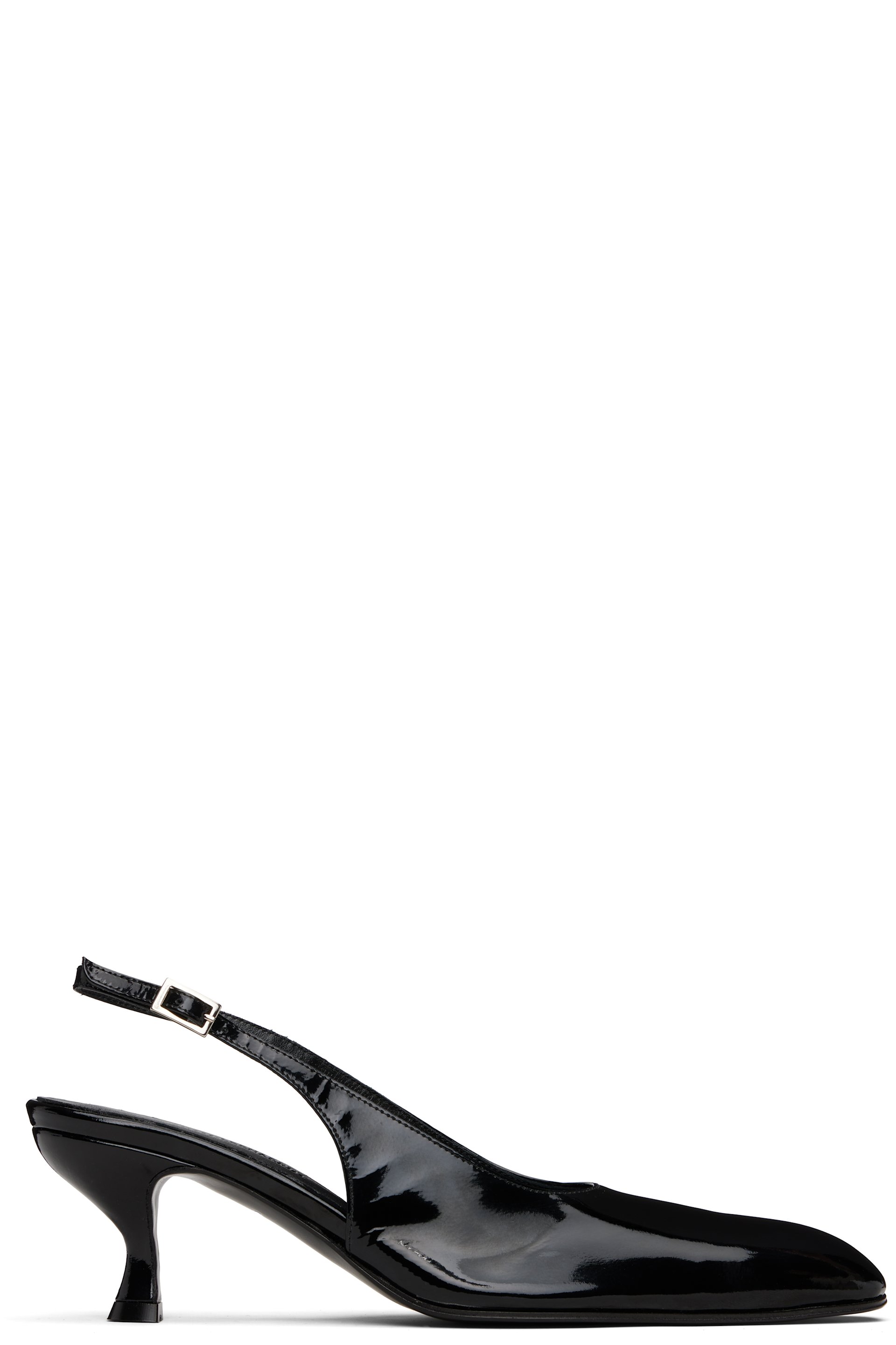 MARIE ADAM-LEENAERDT - Chaussures à talon de 40 mm noires à bride arrière