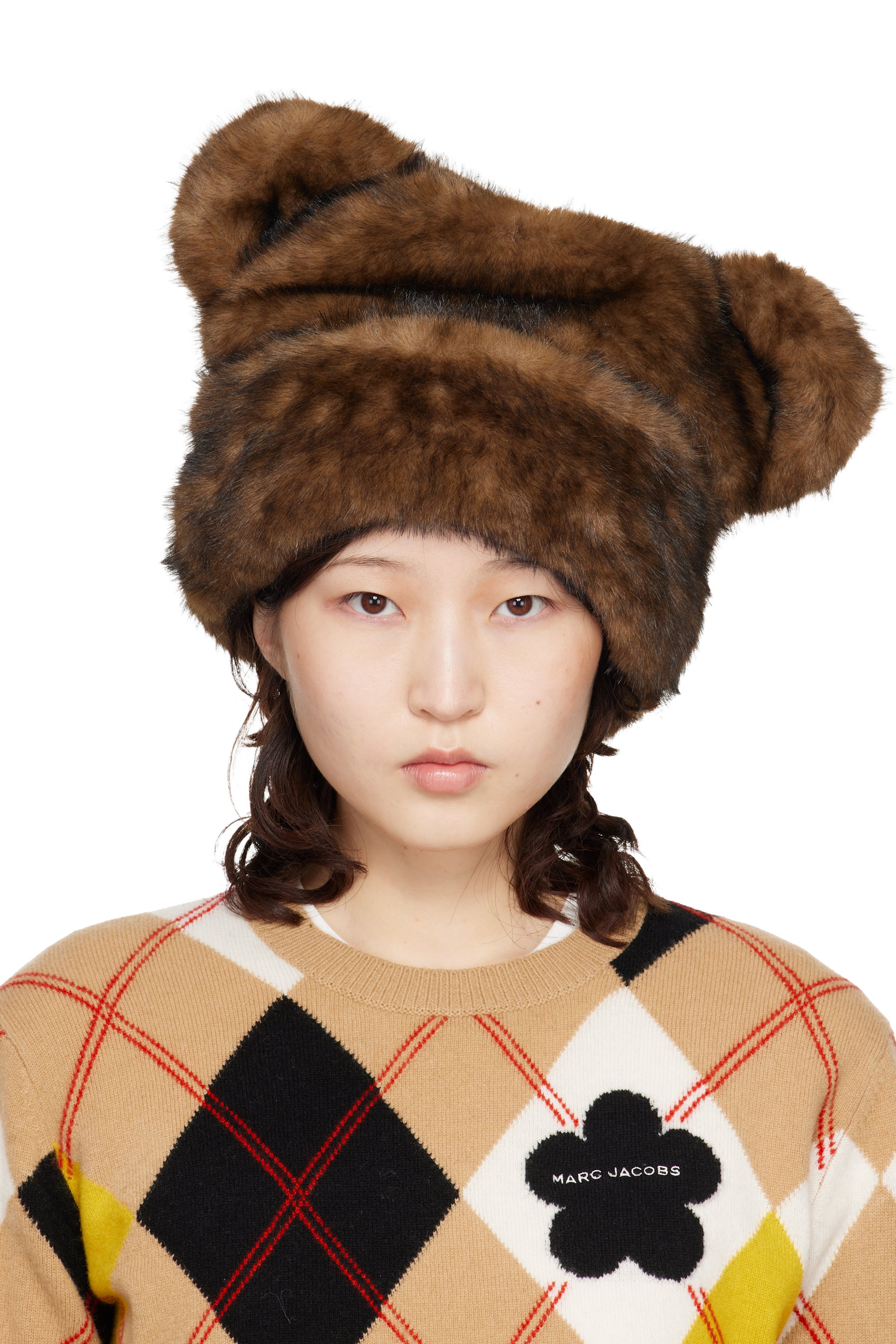 Marc Jacobs - Brown Teddy Beanie