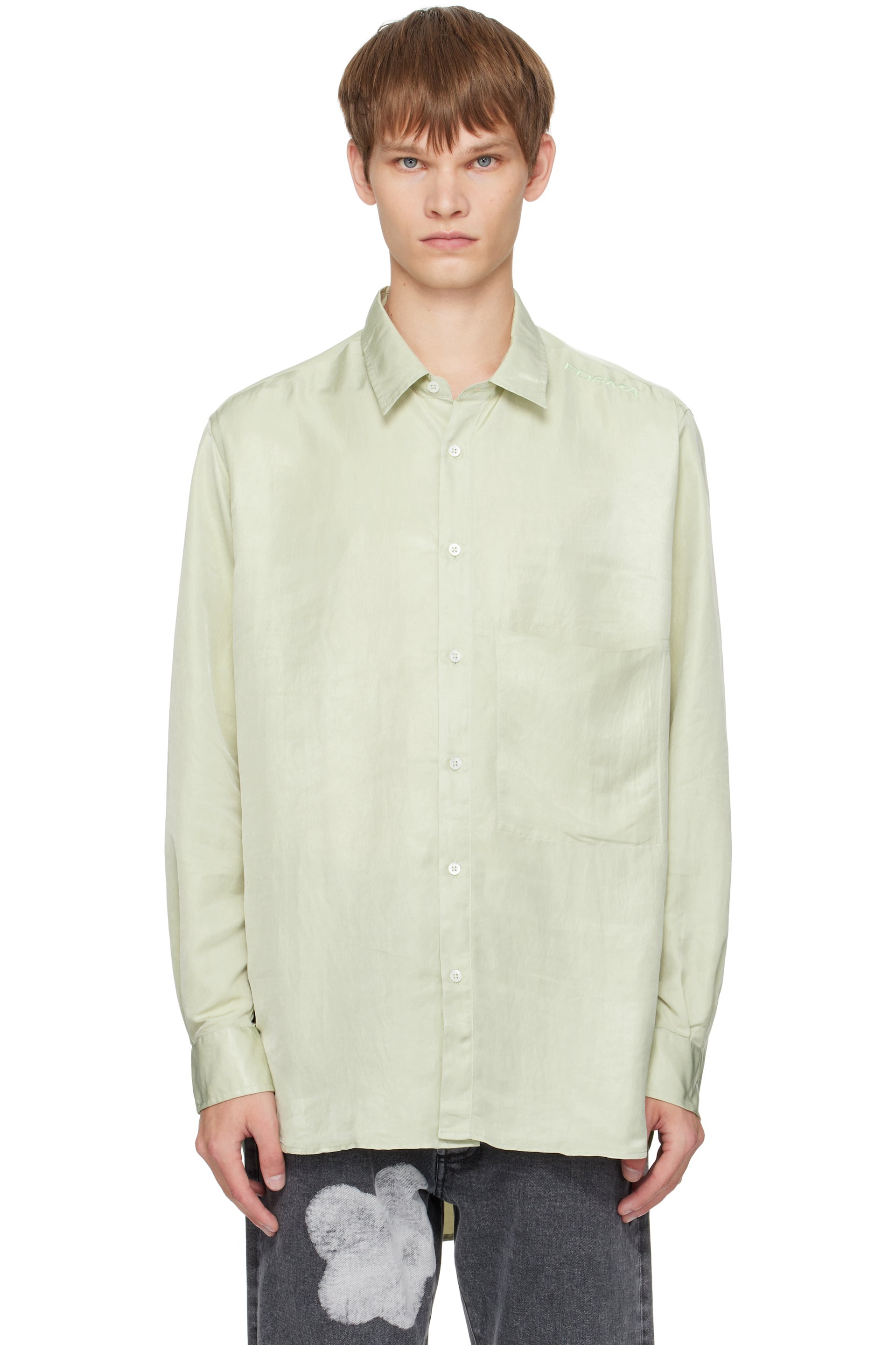 FORMA - Green Fluid Pocket Shirt