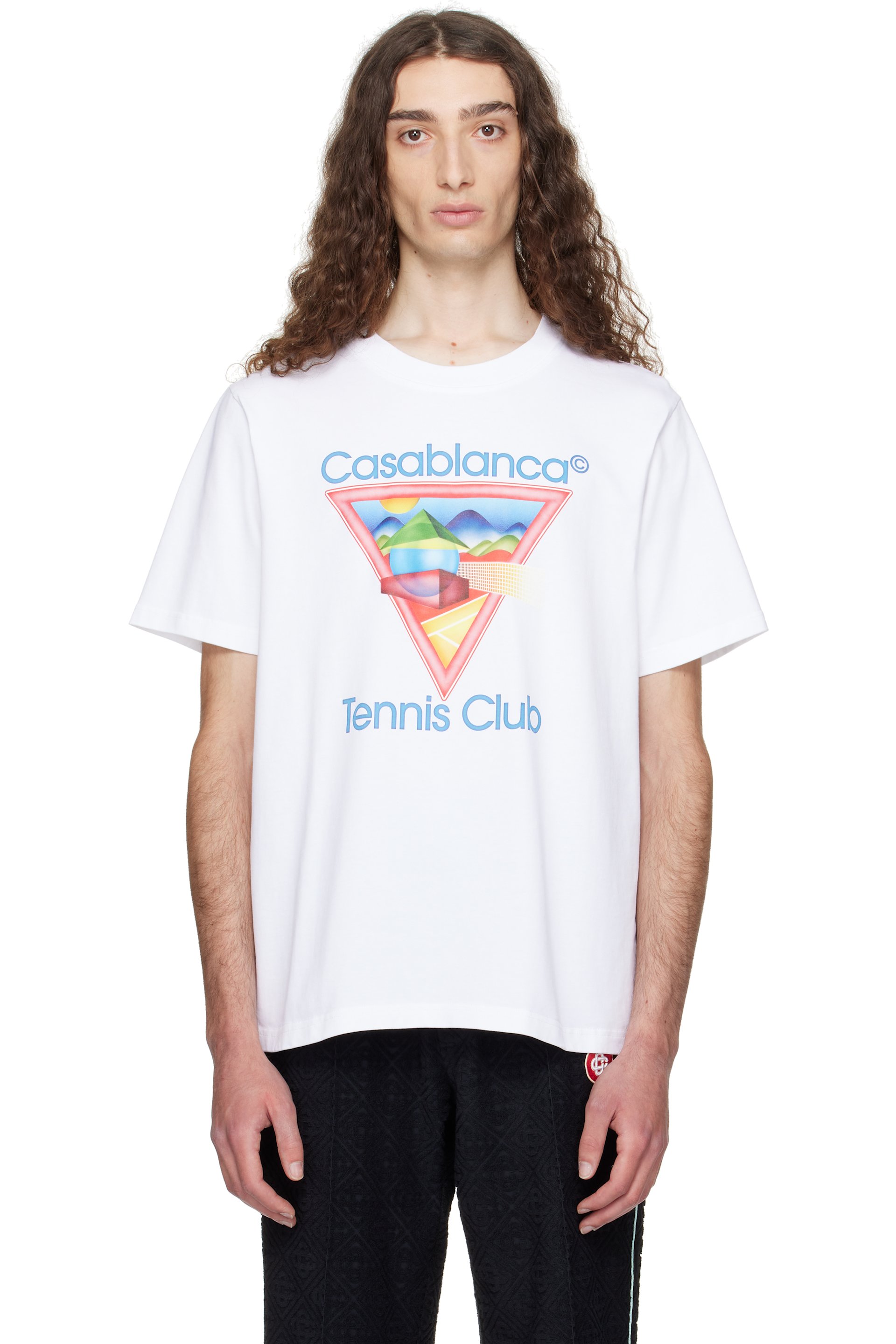 Casablanca - White 'Tennis Club' Icon T-shirt
