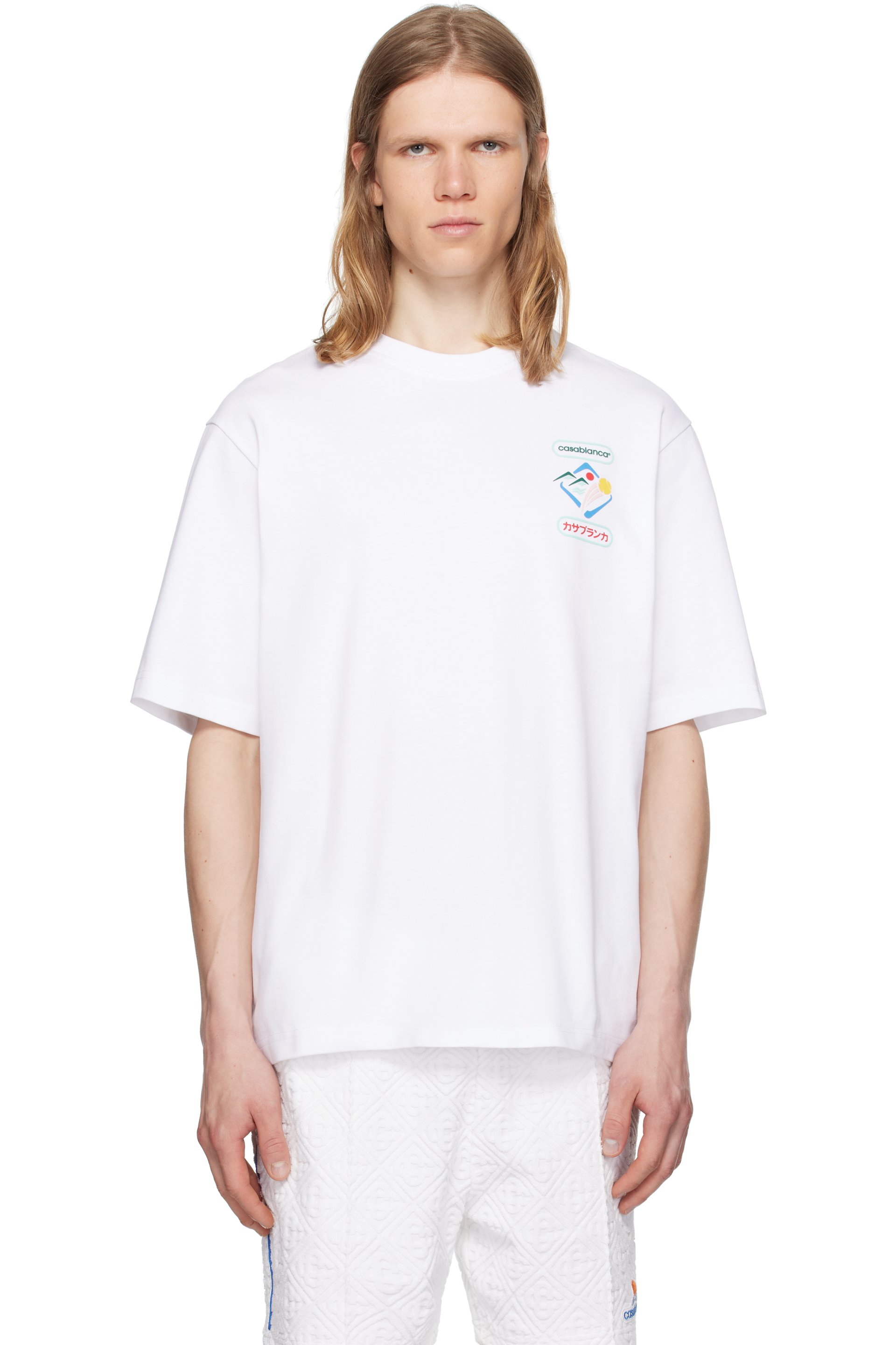 Casablanca - White Montagne Sportif T-shirt