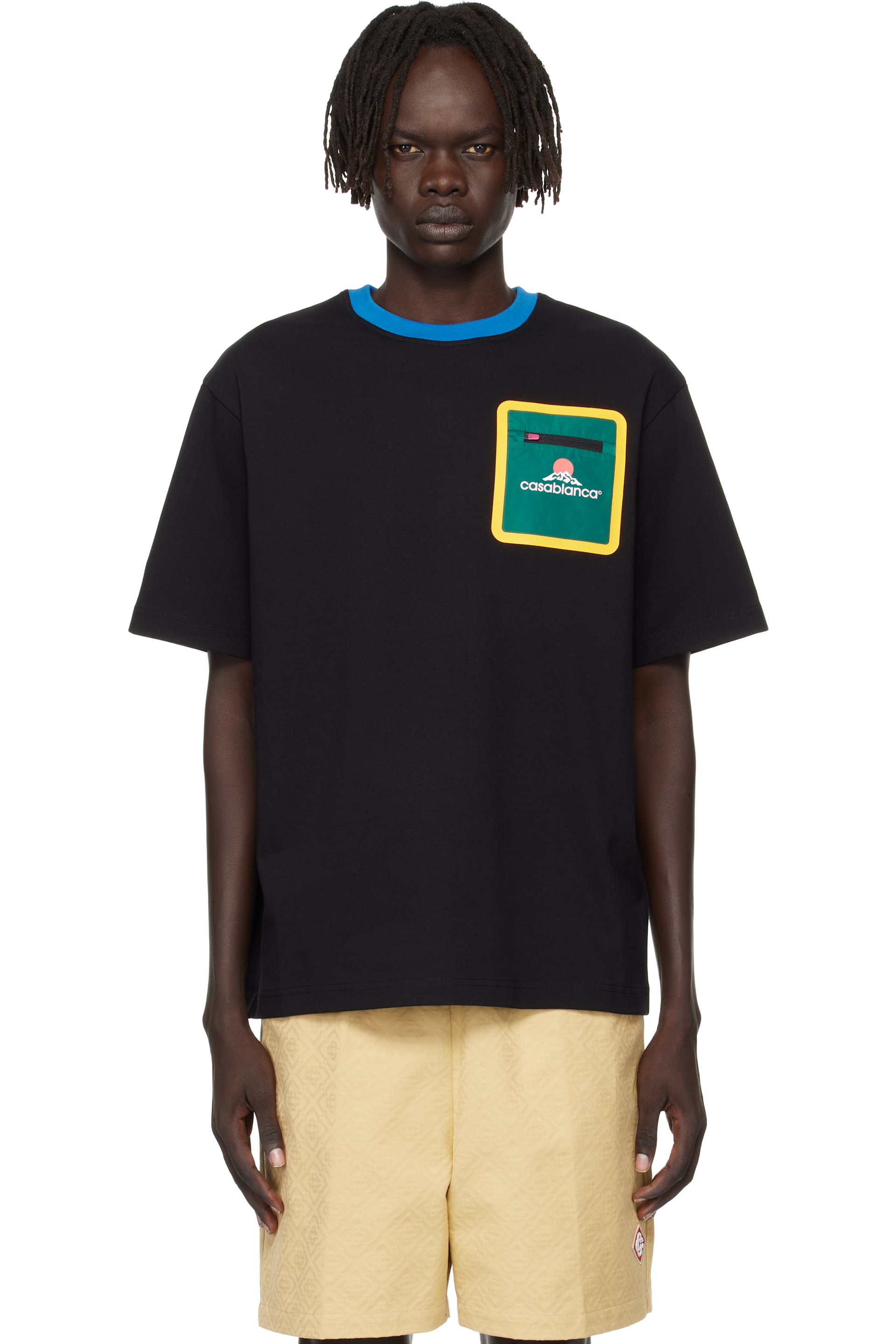 Casablanca - Black Montagne Short Sleeve T-shirt
