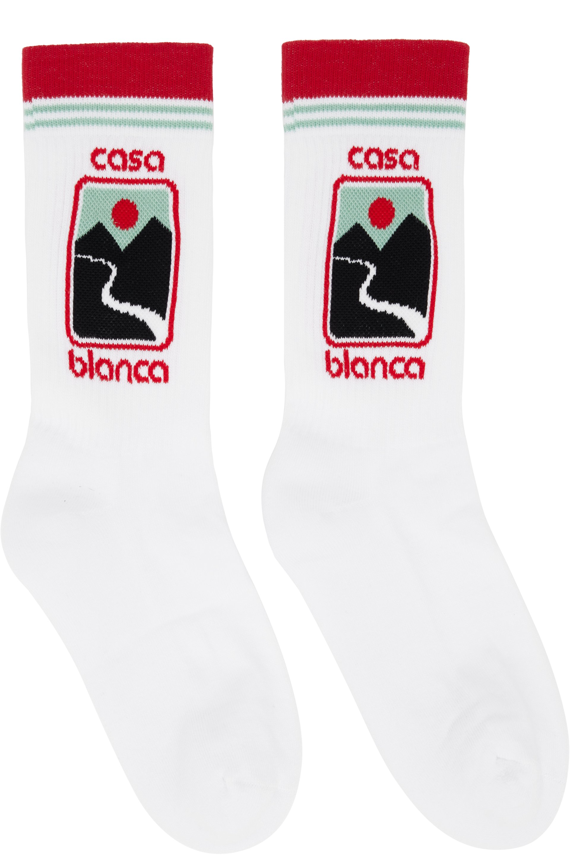 Casablanca - White Sunset Valley Socks