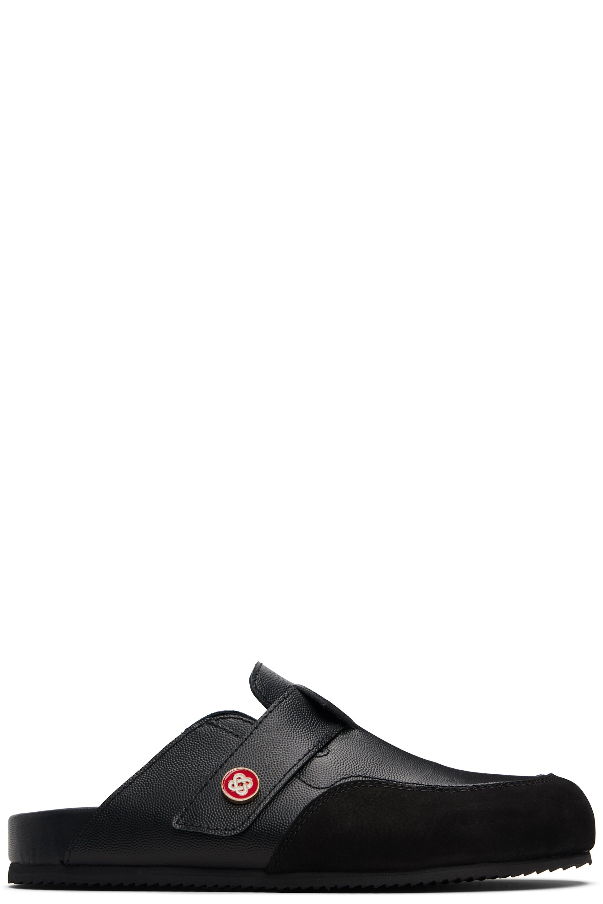 Casablanca - Black Leather Outdoor Mule Loafers