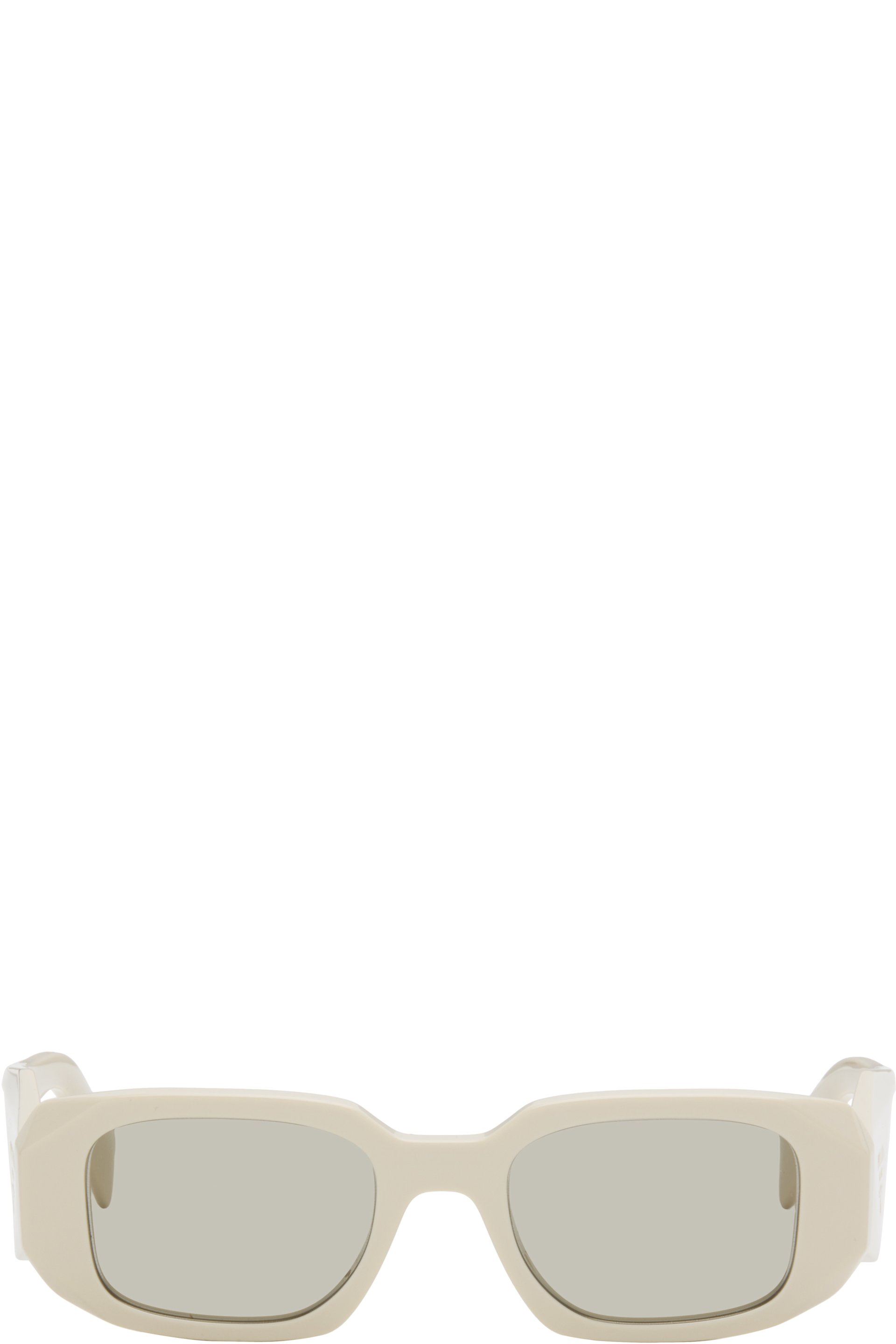 Prada Eyewear - Beige 'Prada Symbole' Sunglasses