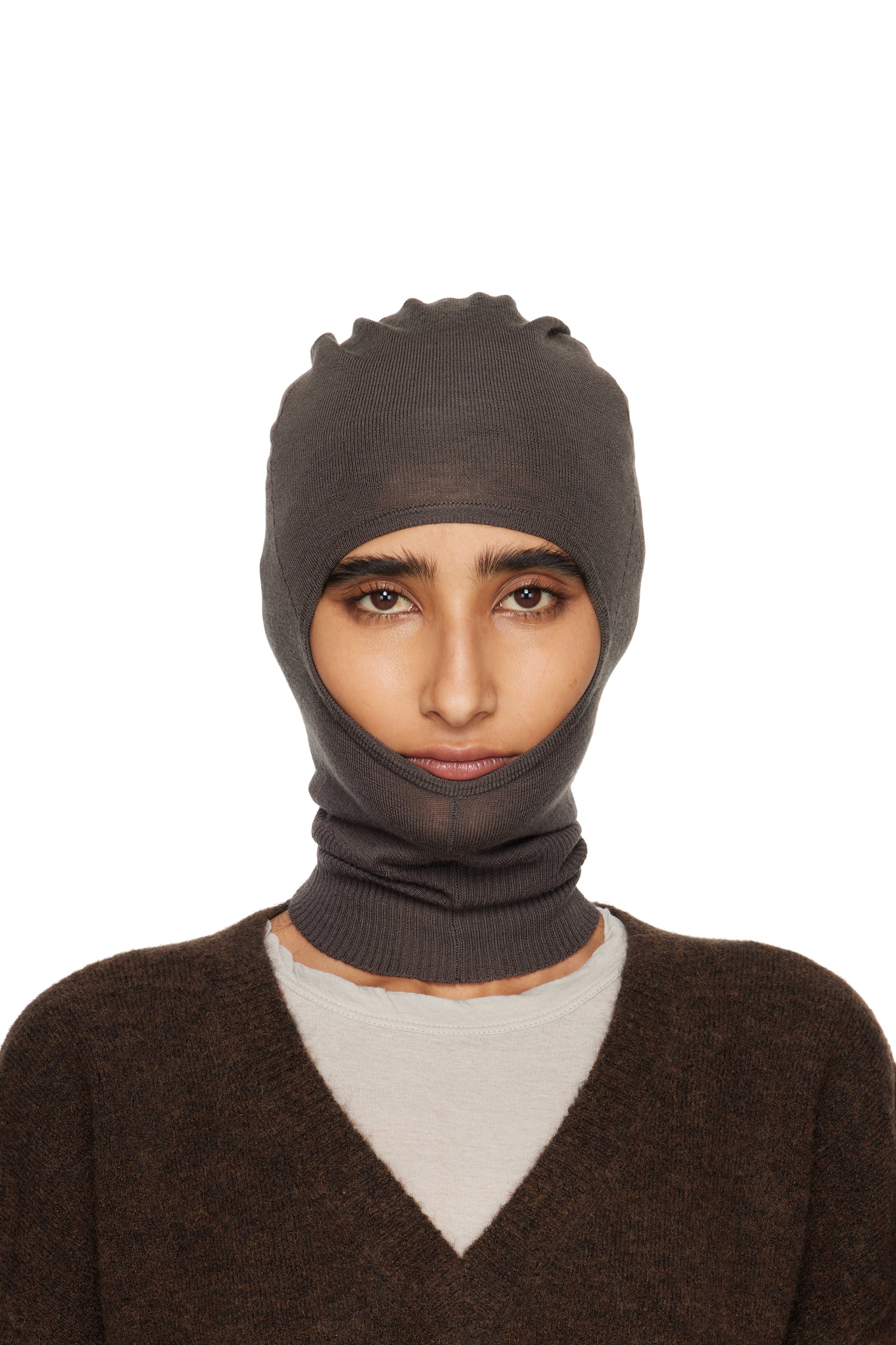 Rick Owens - Passe-montagne Skull gris - Concordians