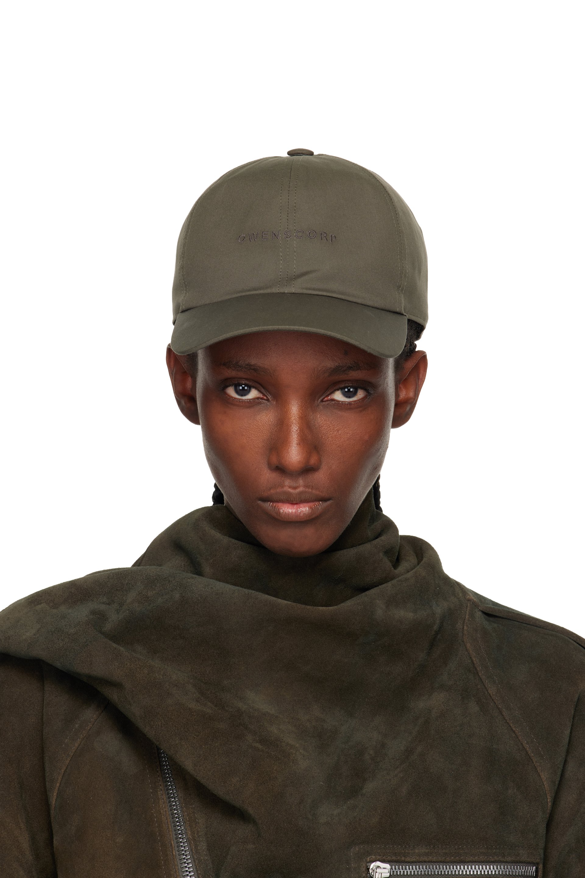 Rick Owens - Khaki Concordians Owenscorp Embroidered Cap