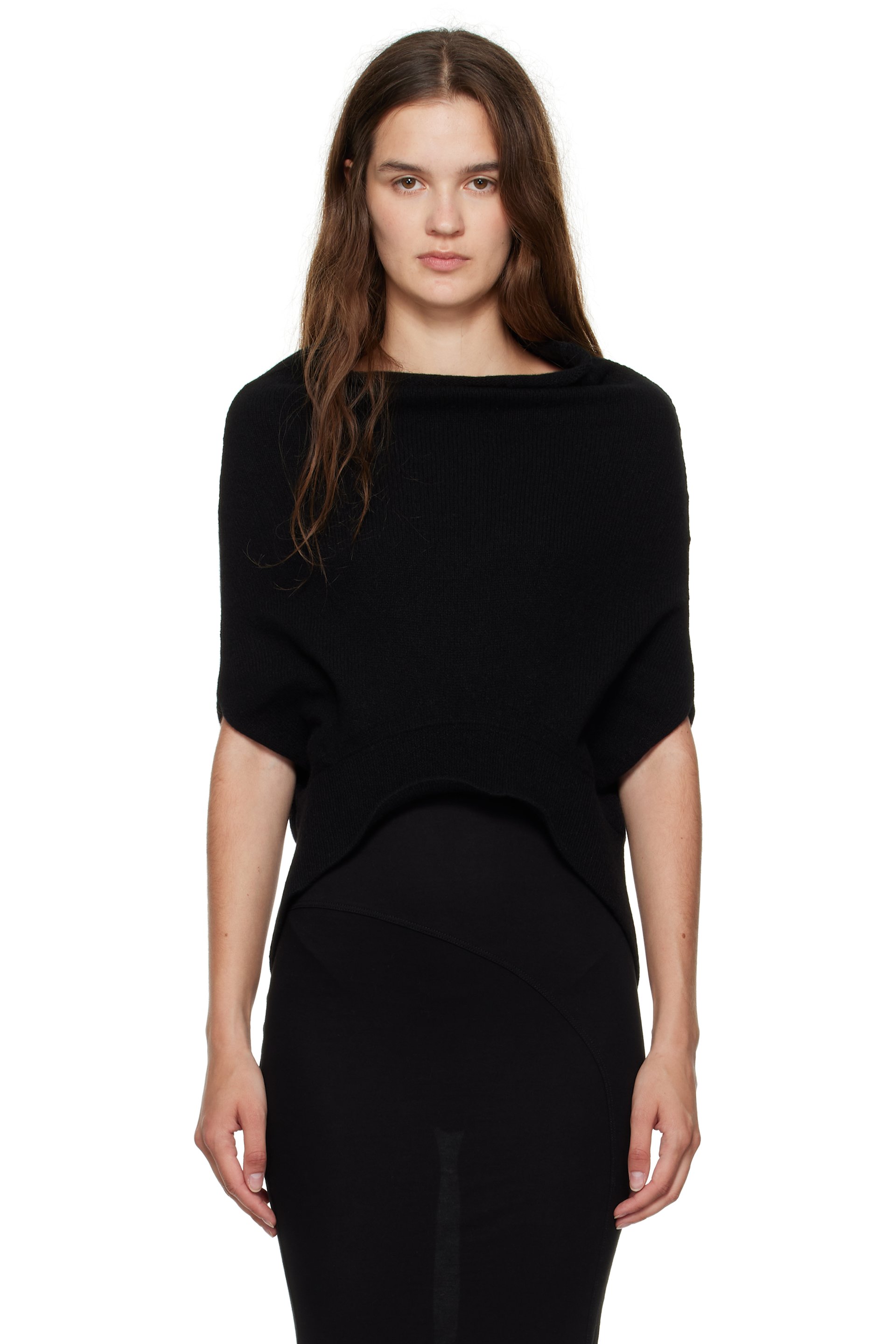 Rick Owens - Black Concordians SL Shroud Sweater