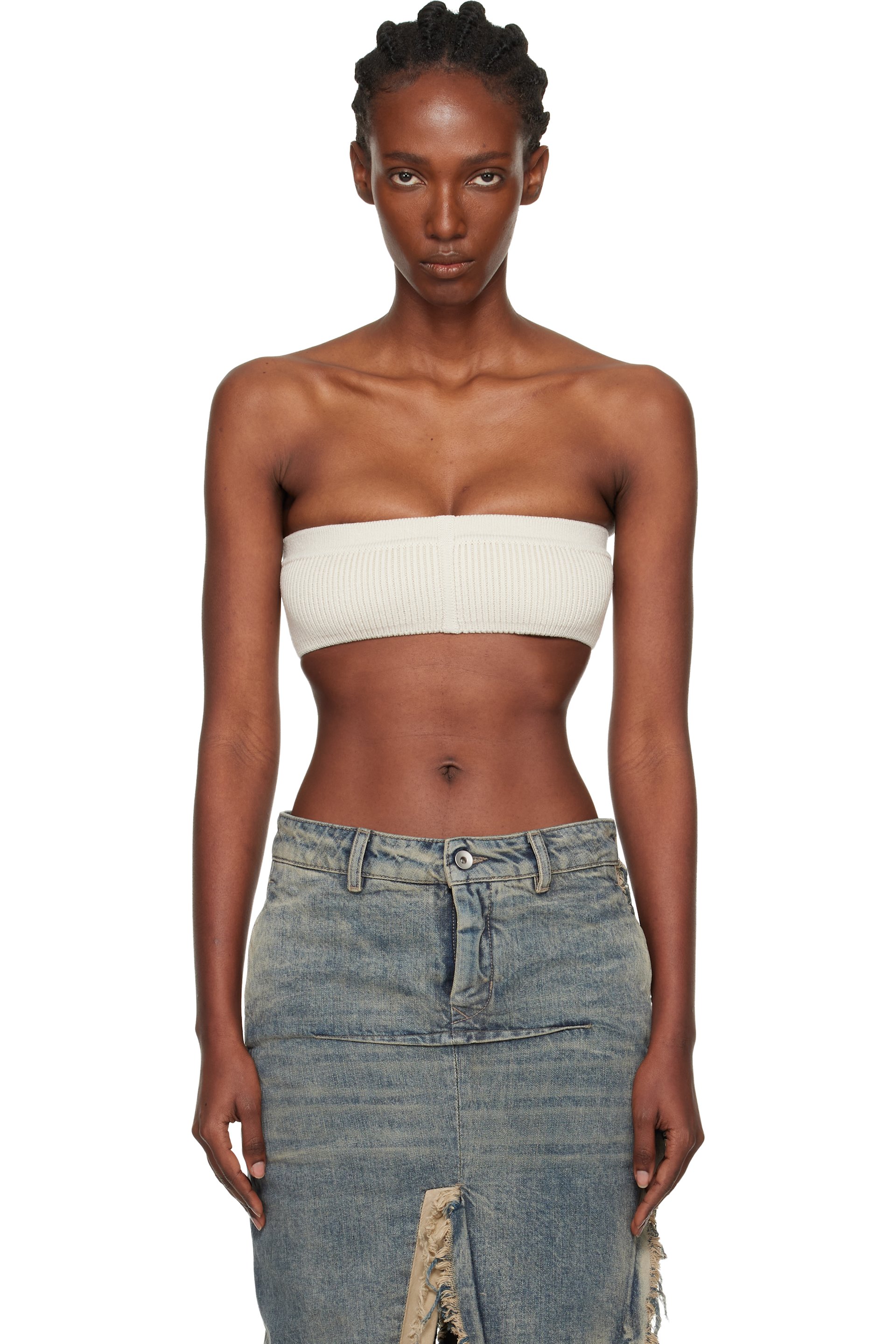 Rick Owens - Haut bandeau étroit blanc cassé - Concordians