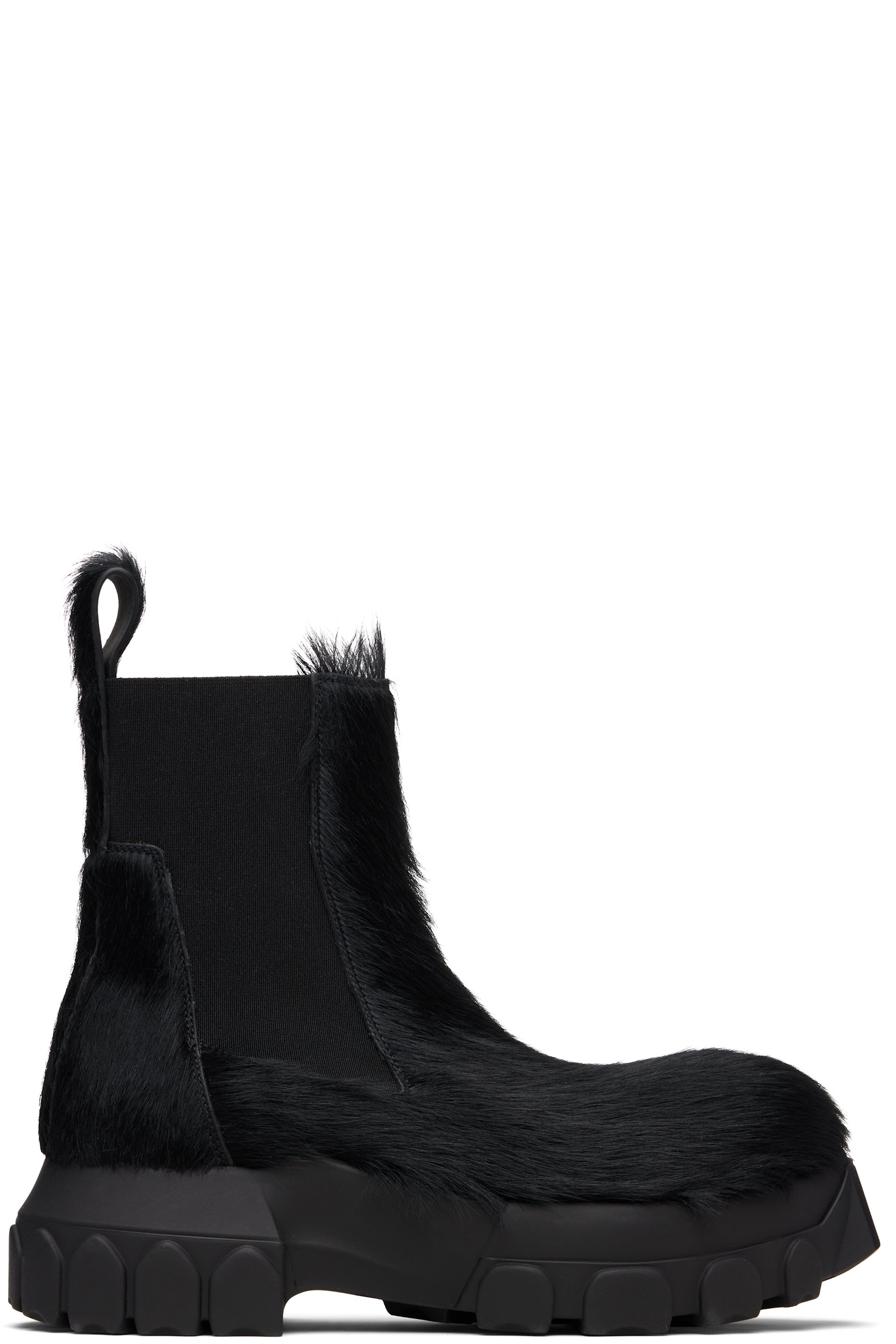 Rick Owens - Black Concordians Beatle Bozo Tractors Boots