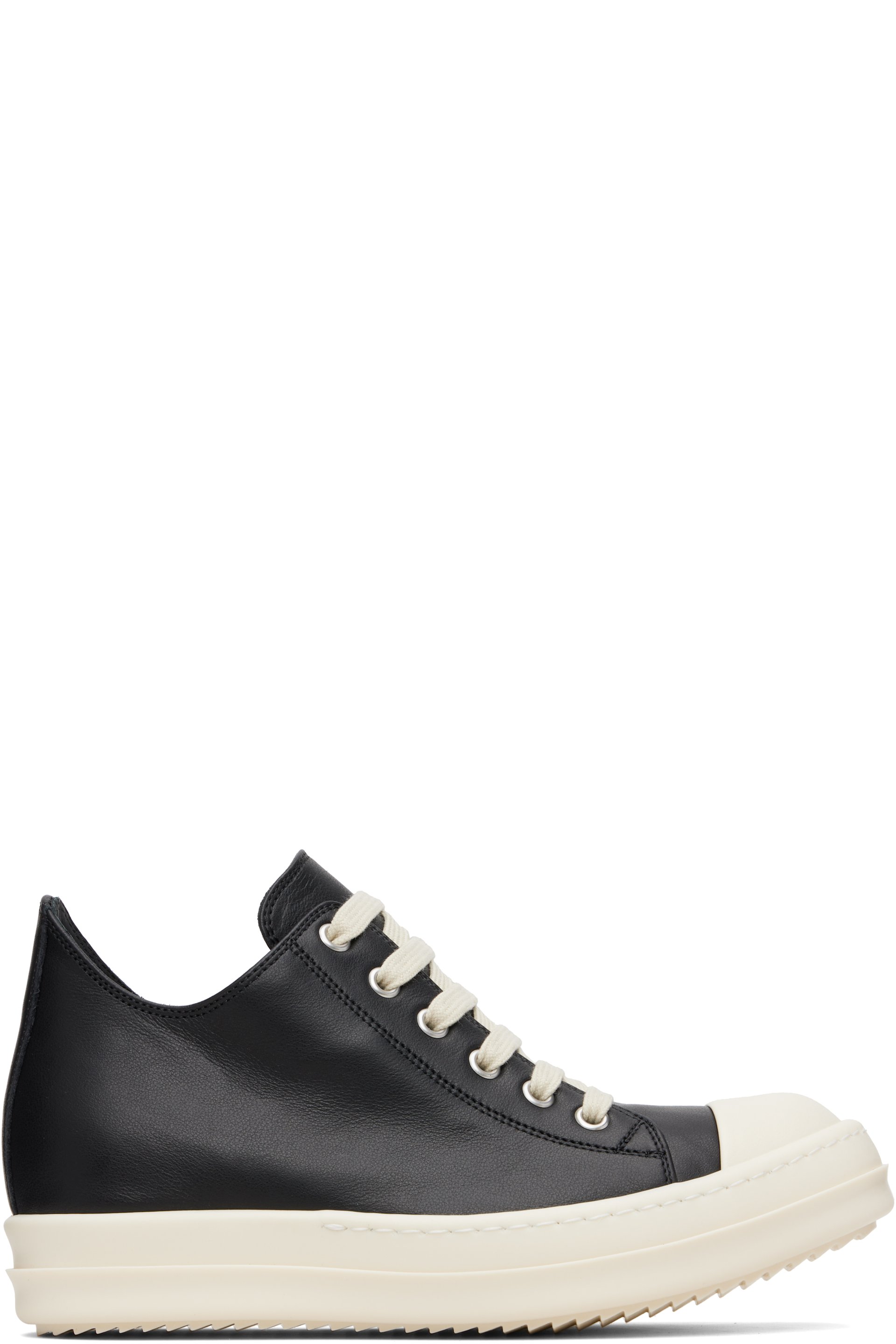 Rick Owens - Baskets basses noires - Concordians