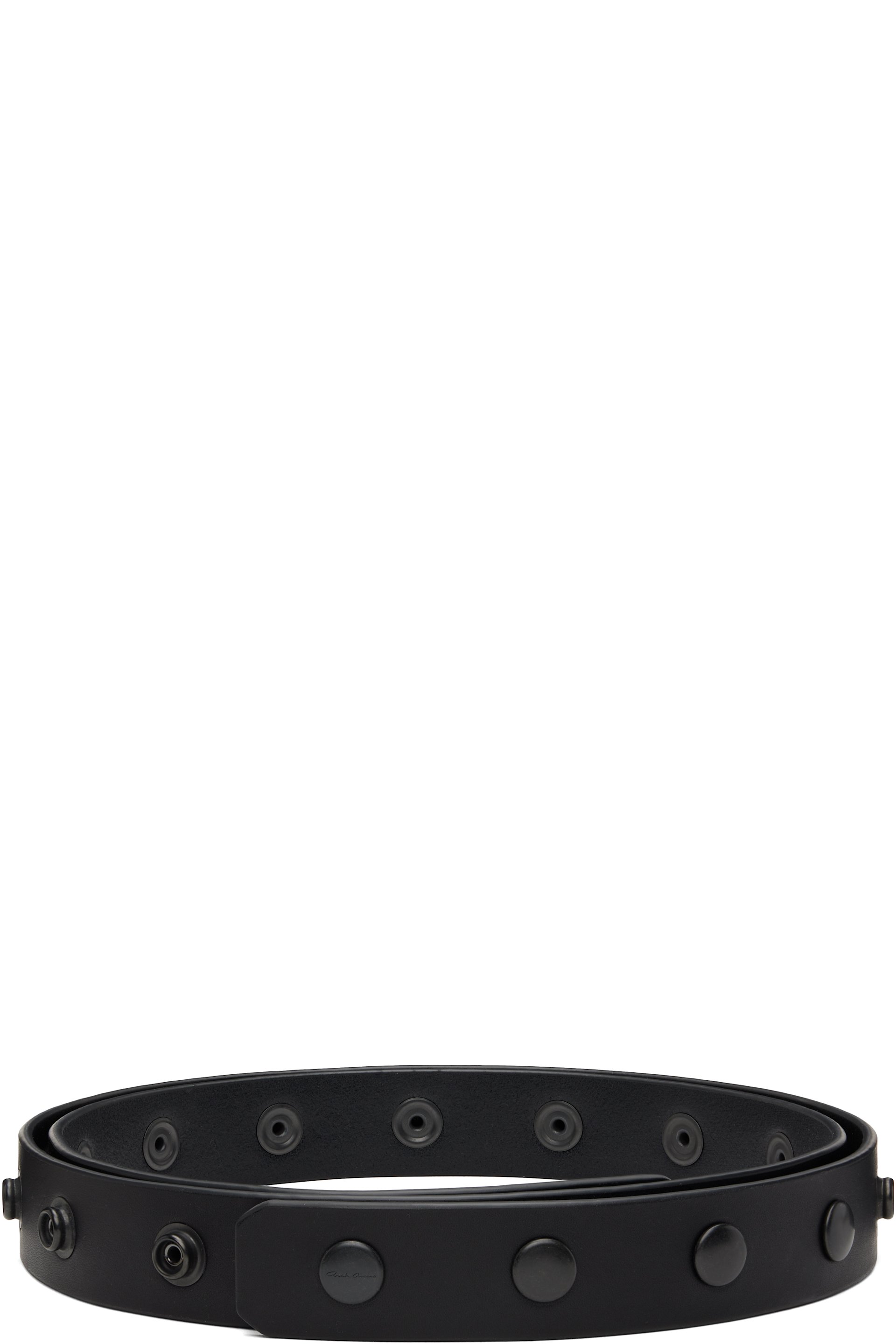 Rick Owens - Ceinture noire à boutons-pression - Concordians