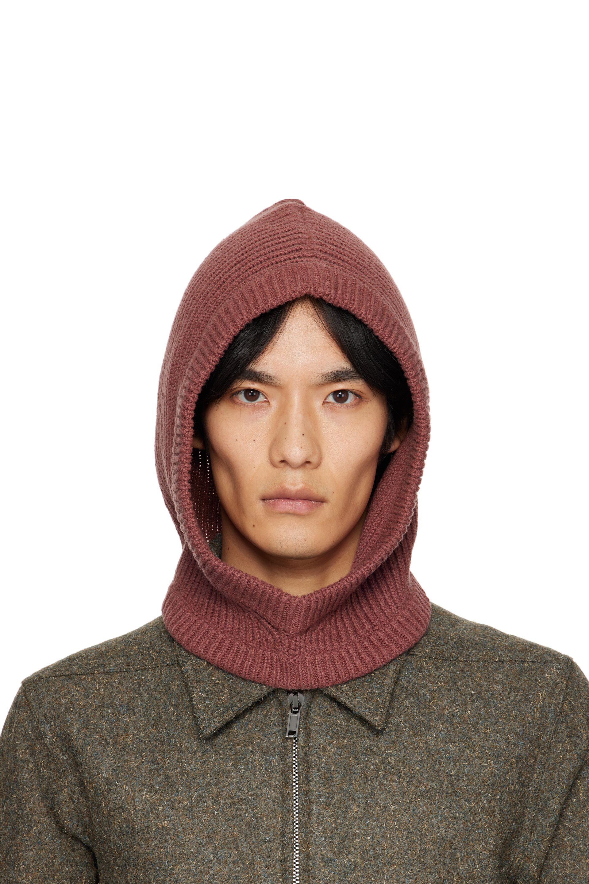 Rick Owens - Pink Concordians Cashmere Hood