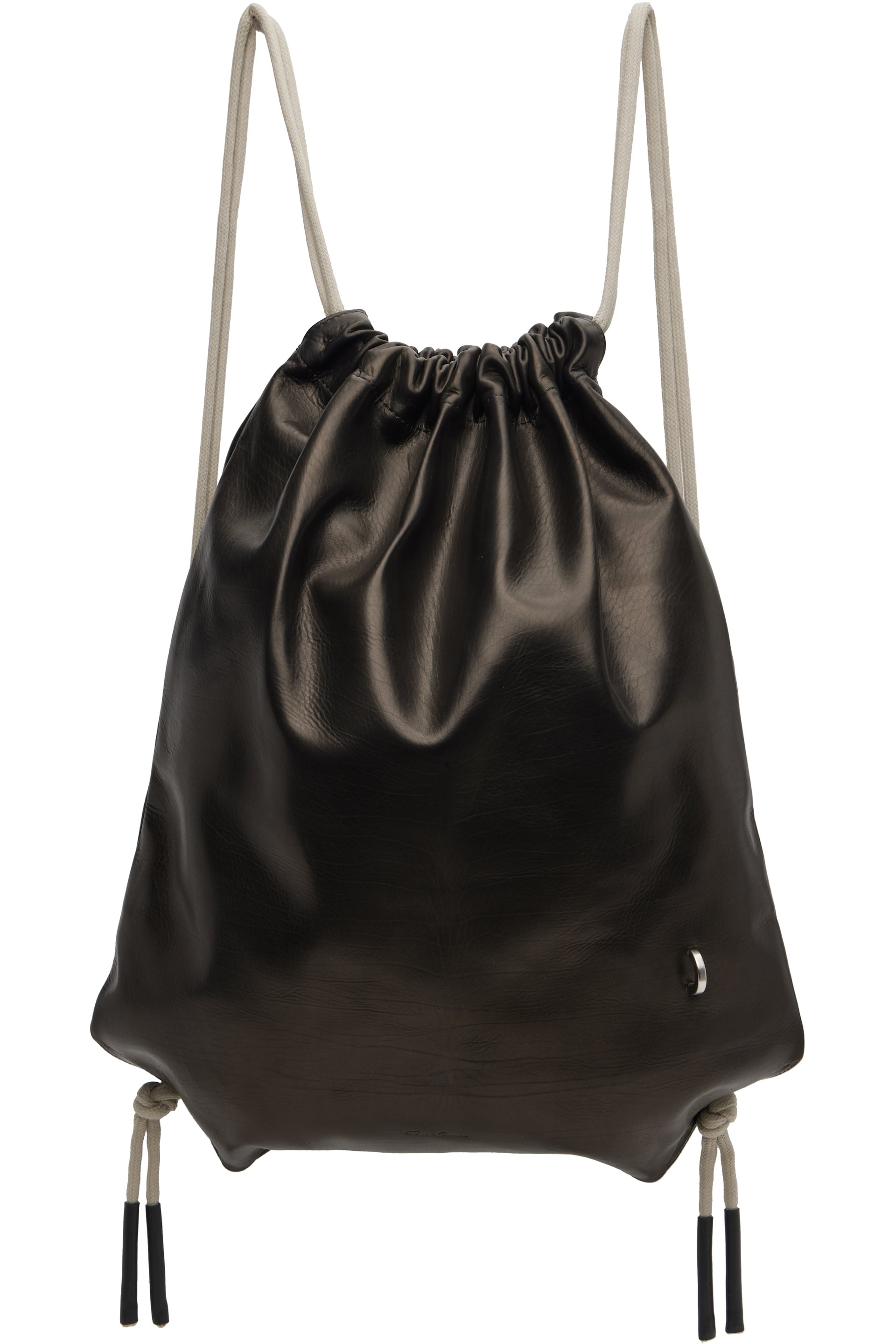 Rick Owens - Black & Off-White Concordians Drawstring Backpack