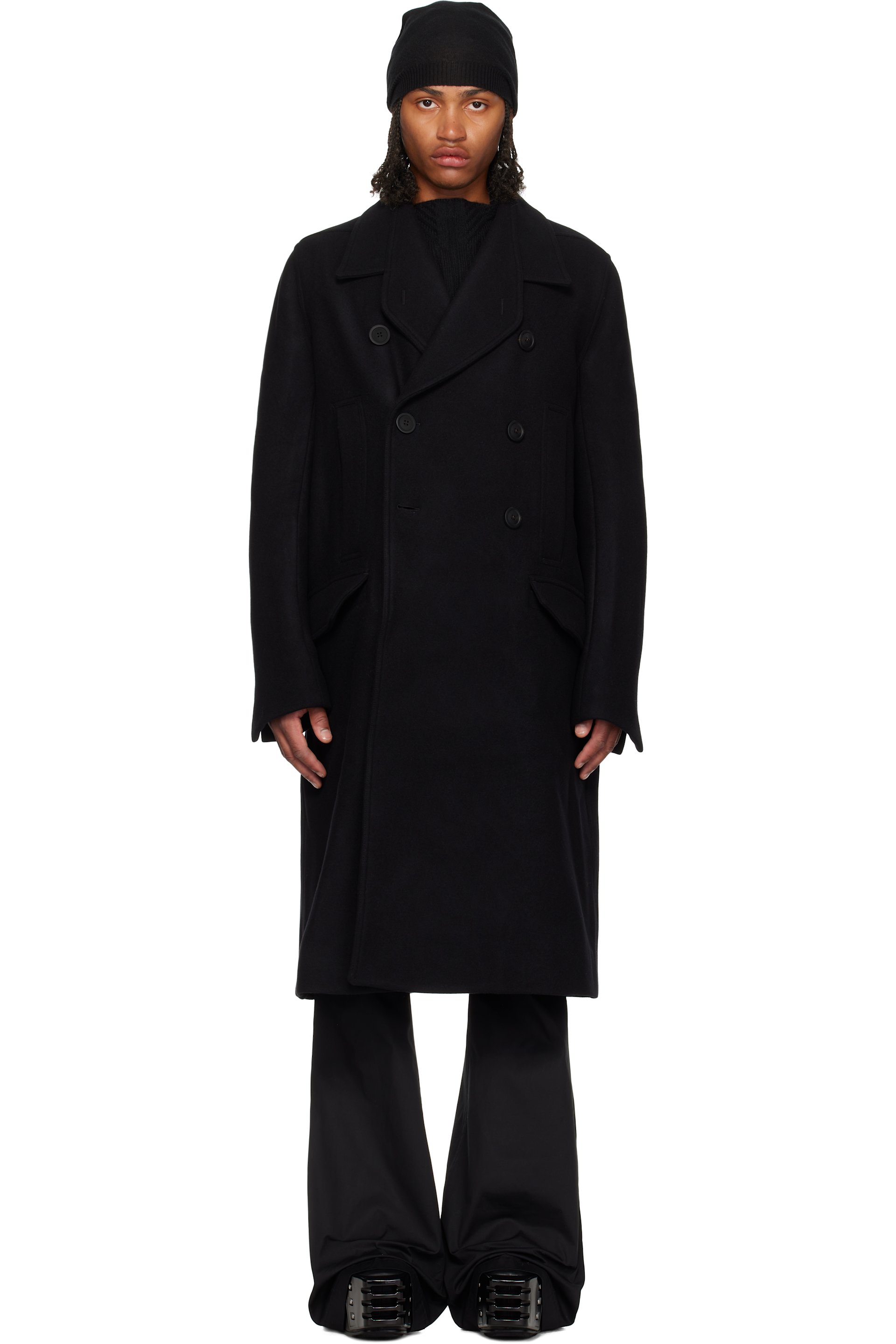 Rick Owens - Black Concordians Officer Coat