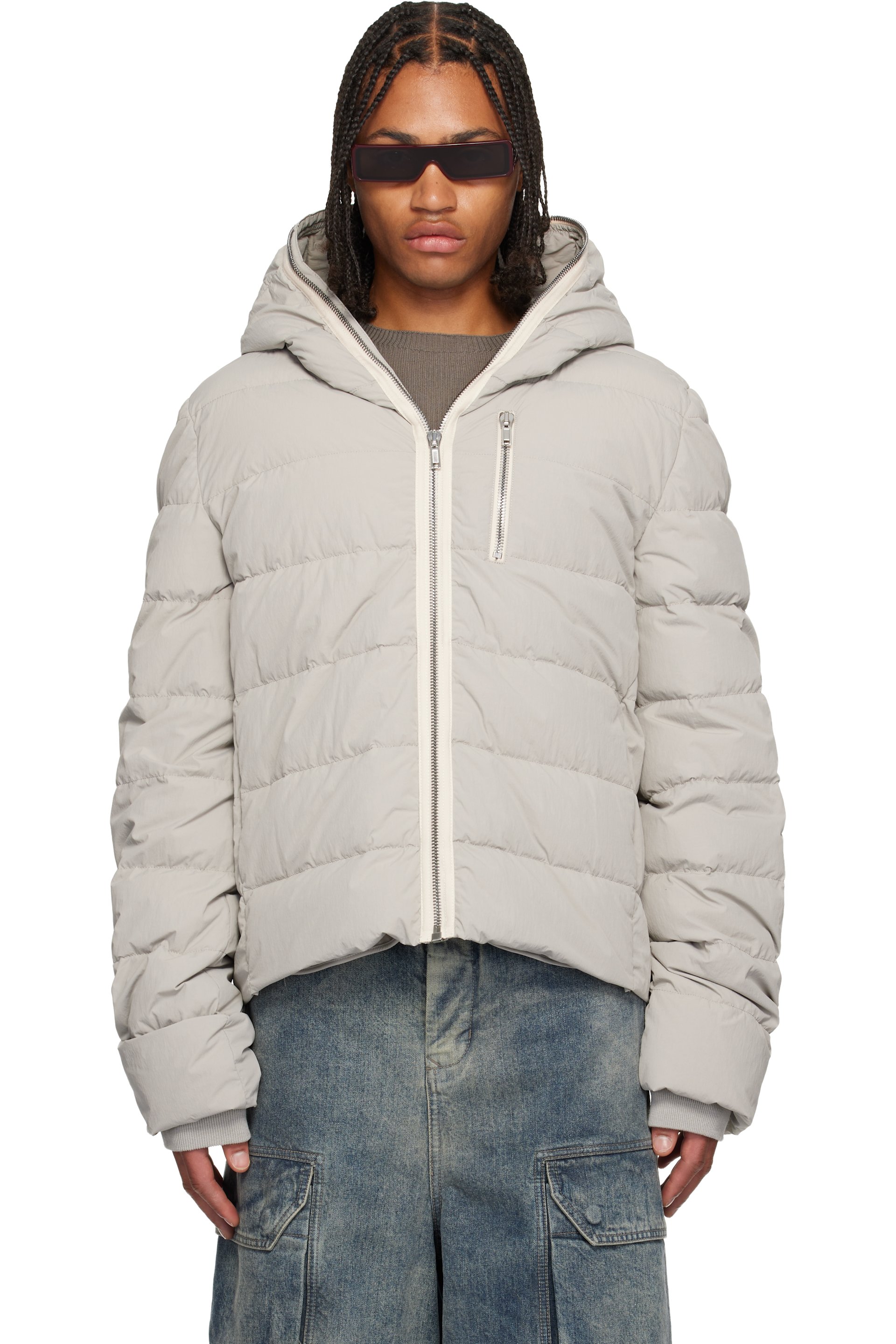 Rick Owens - Off-White Concordians Quilted Down Jacket