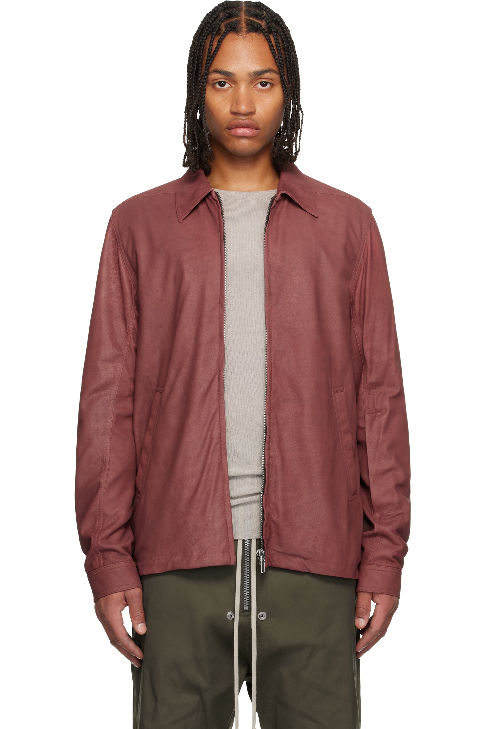 メンズ用 Rick Owens レザー ジャケット | SSENSE 日本