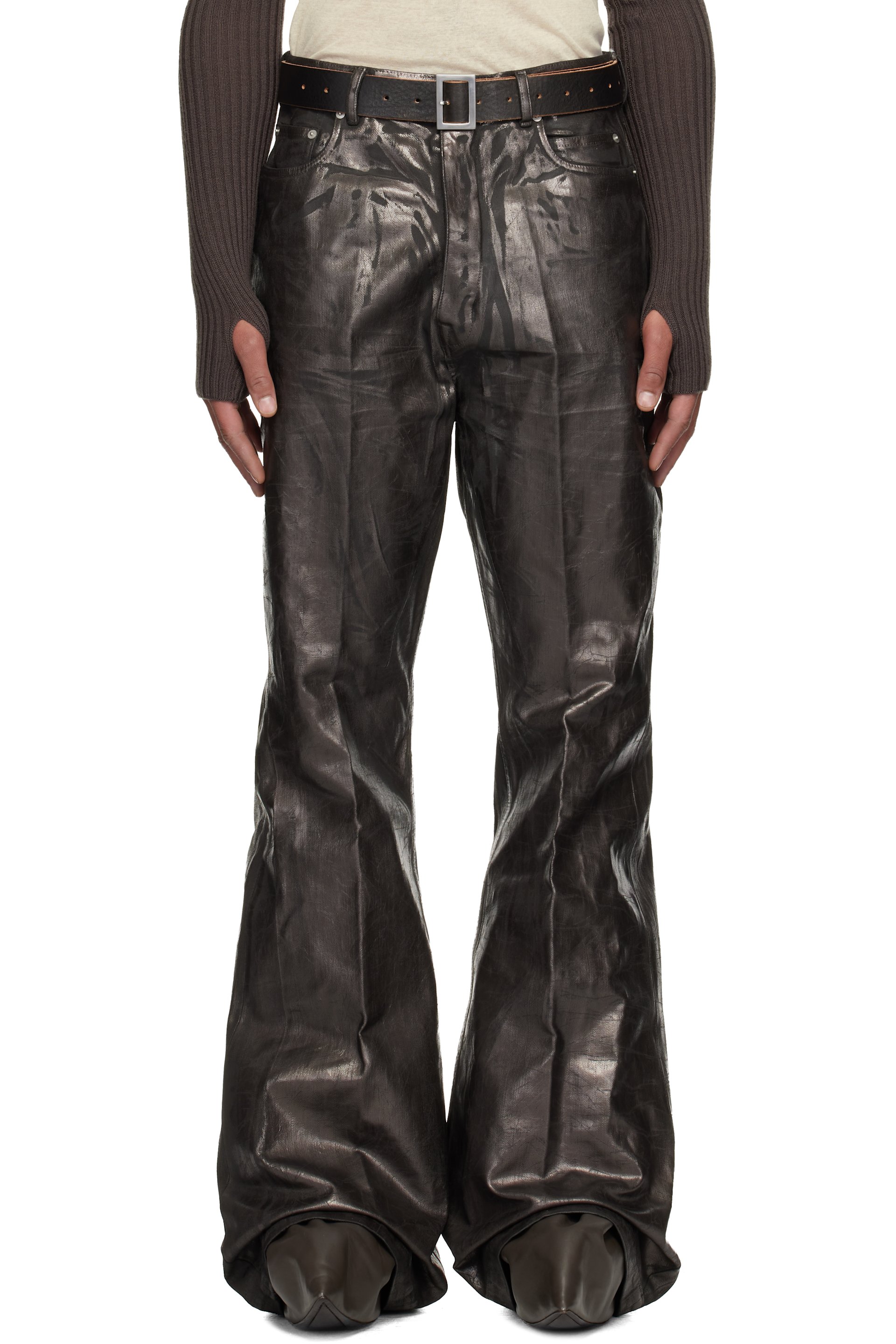 Rick Owens: Black Concordians Bolan Jeans | SSENSE
