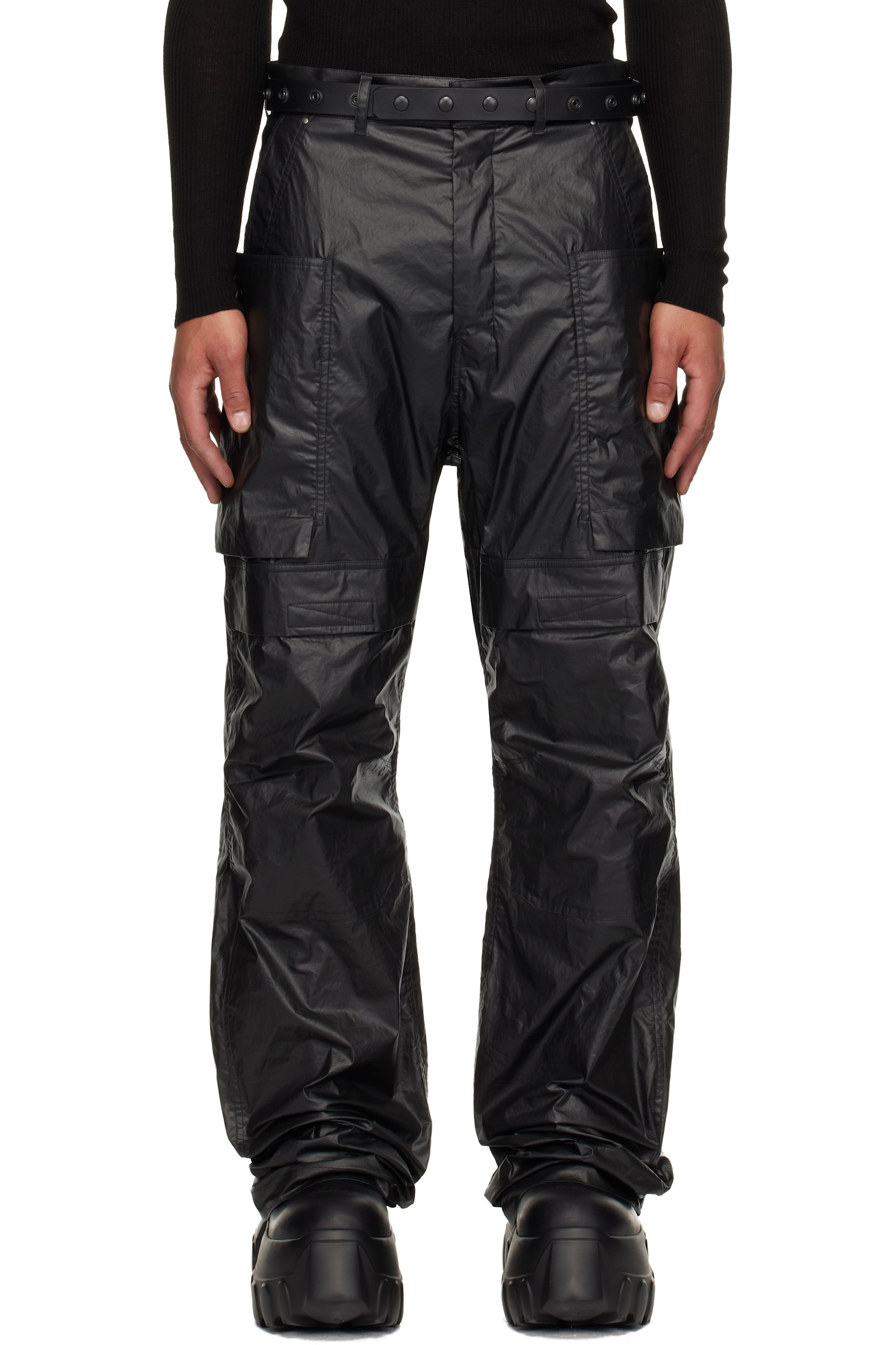 Rick Owens - Black Concordians Stefan Cargo Pants