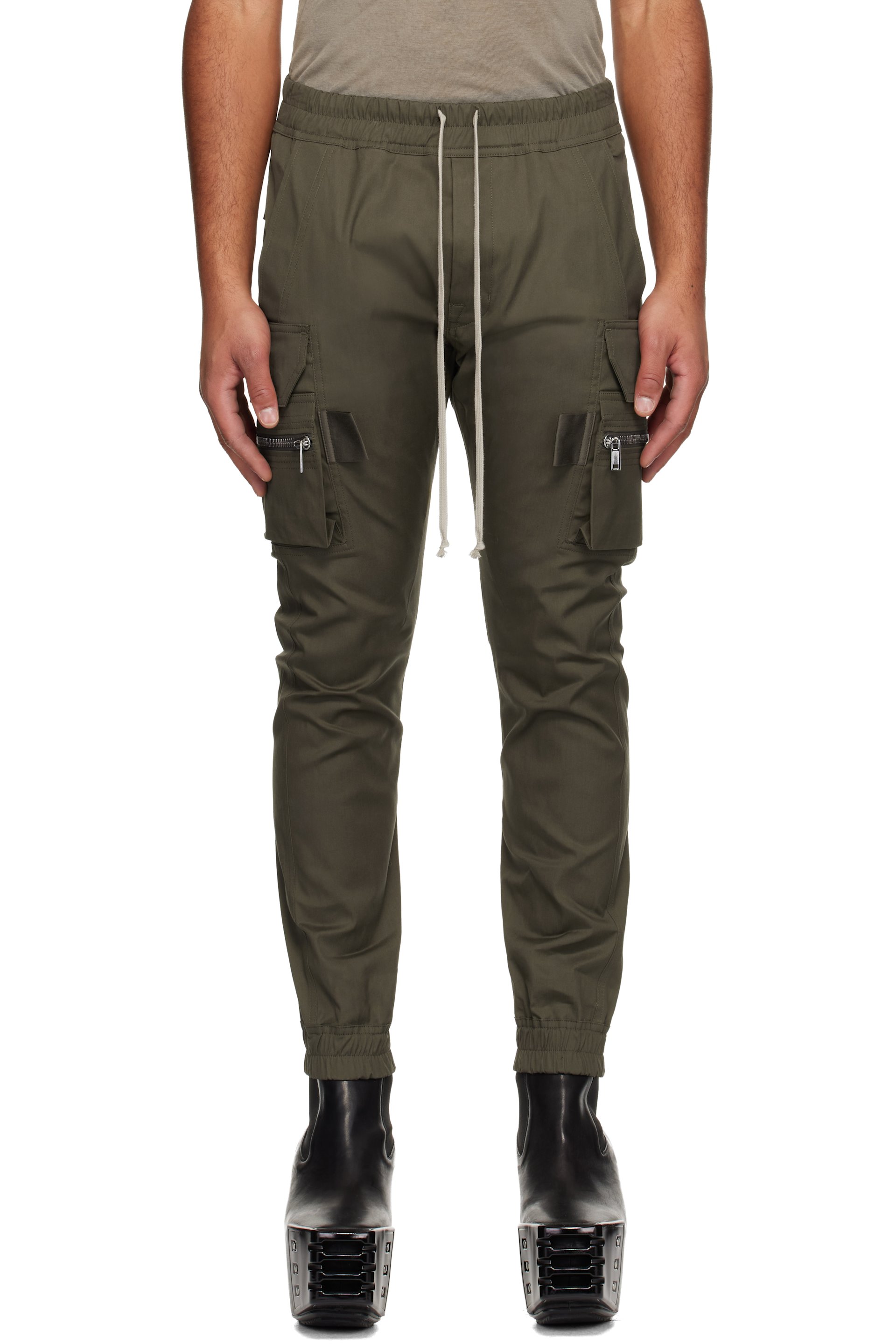 Rick Owens - Pantalon cargo Mastodon kaki - Concordians