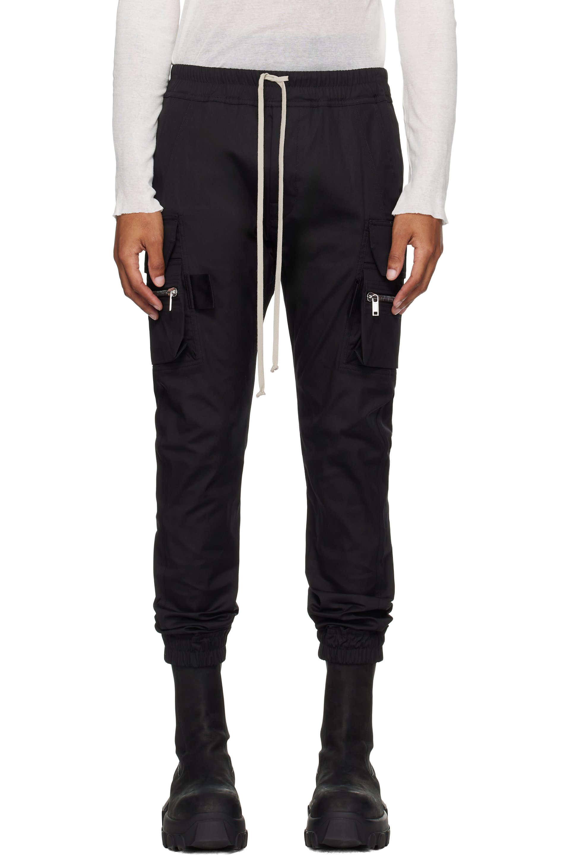Rick Owens - Black Concordians Mastodon Cargo Pants