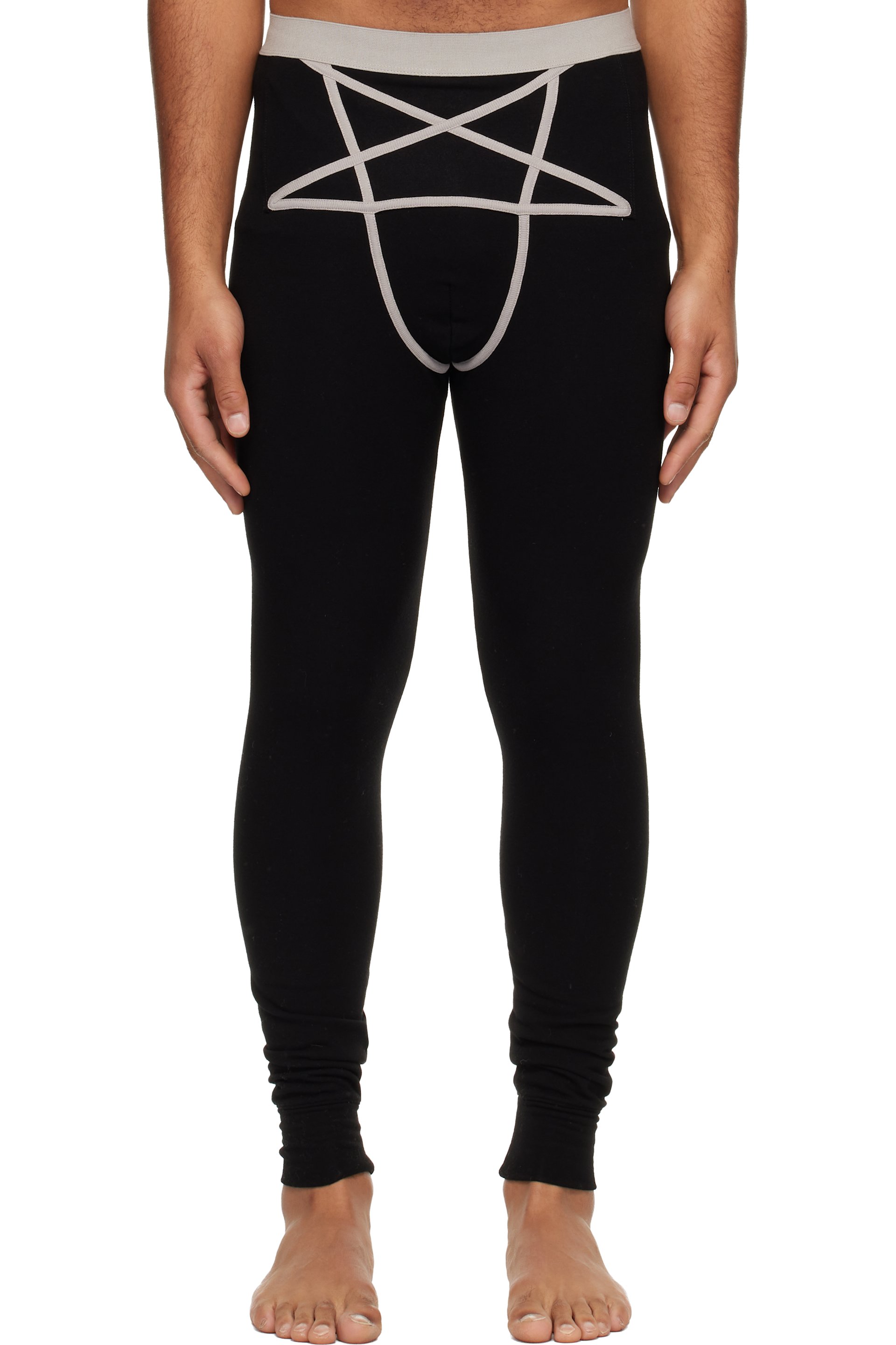 Rick Owens - Black Concordians Thermal Leggings