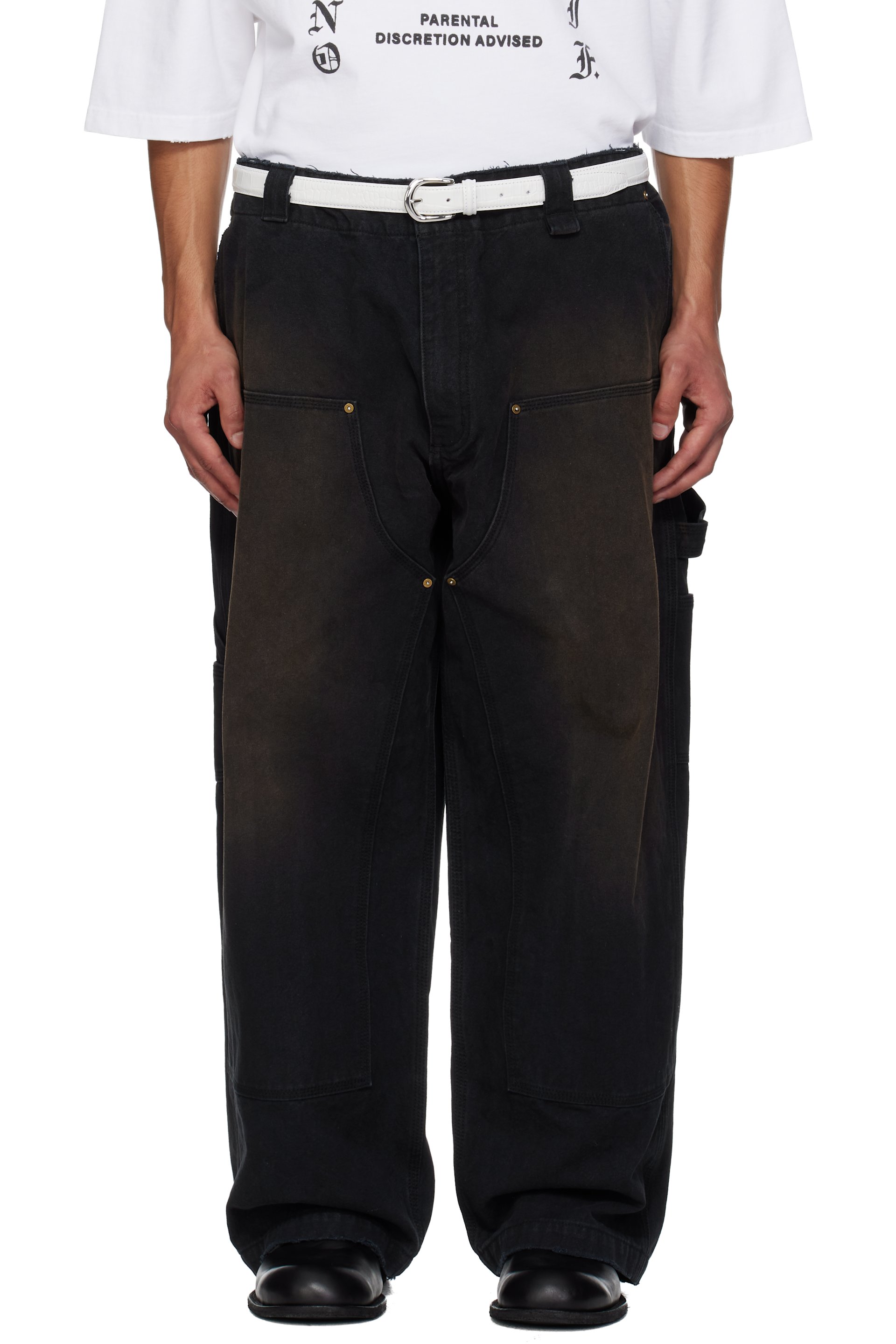 WILLY CHAVARRIA - Pantalon de travail Toluca noir