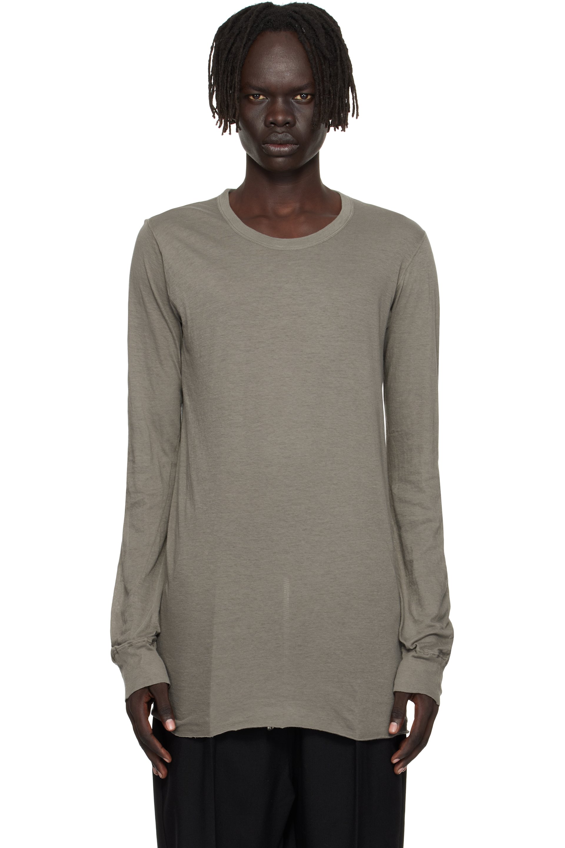 Rick Owens - Gray Concordians Basic LS T-shirt