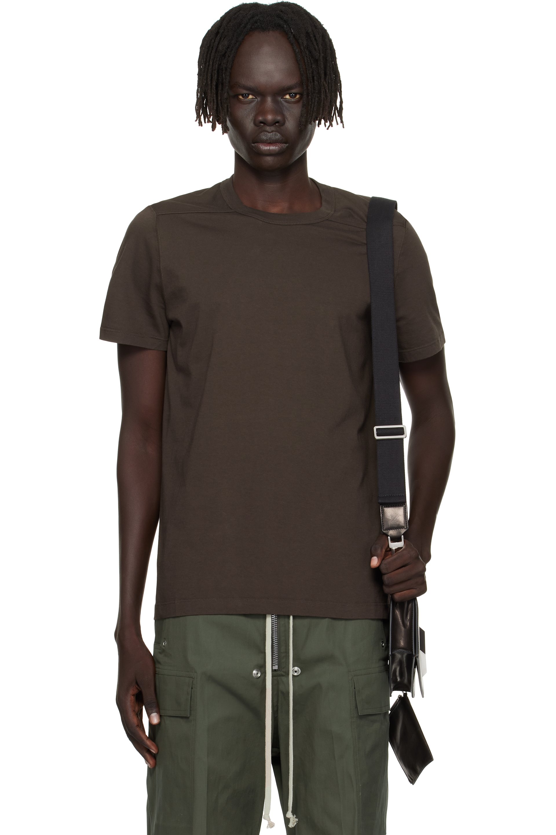 Rick Owens - 灰褐色 Concordians Short Level T 恤