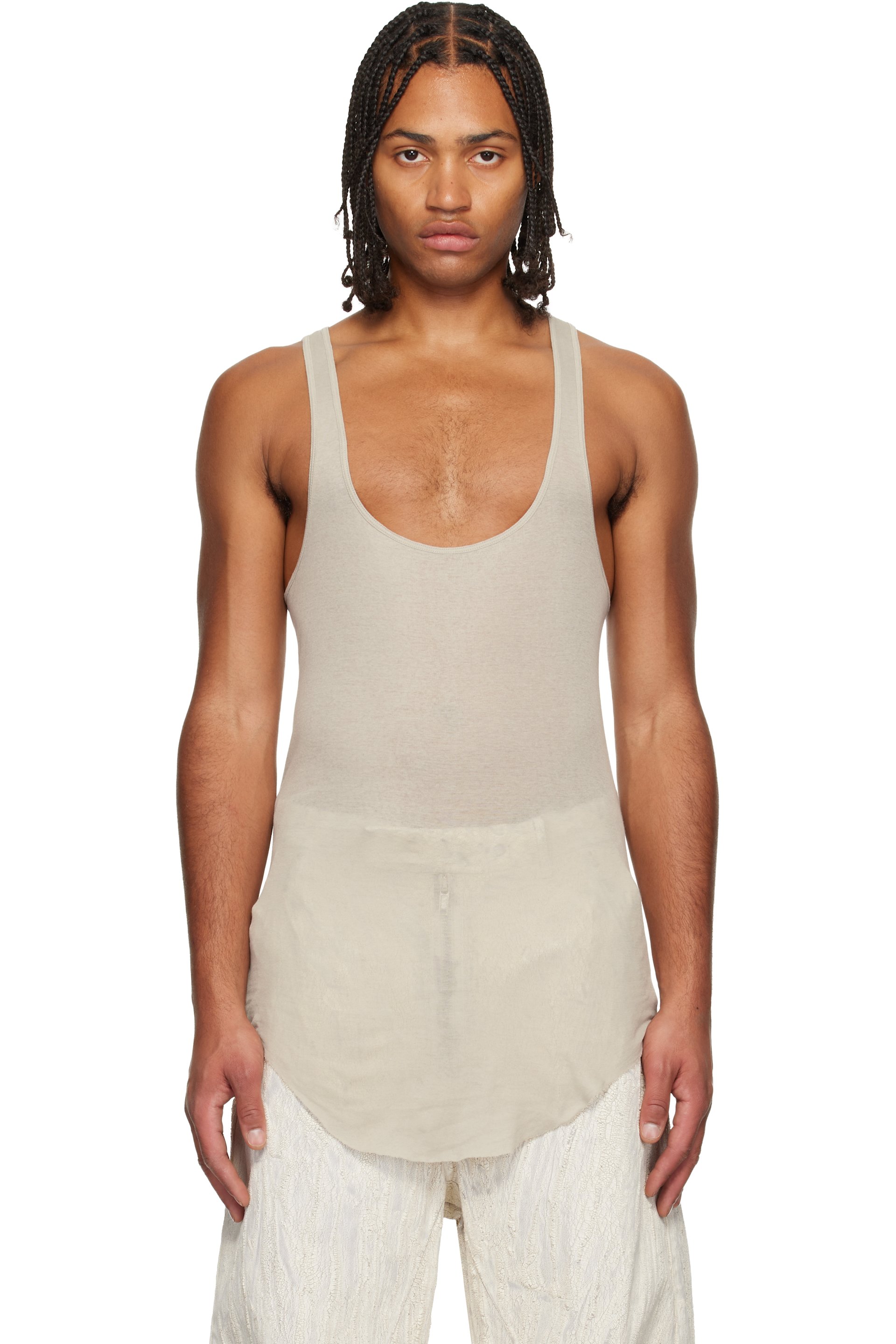 Rick Owens - 오프 화이트 콘코르디안 포니 탱크탑