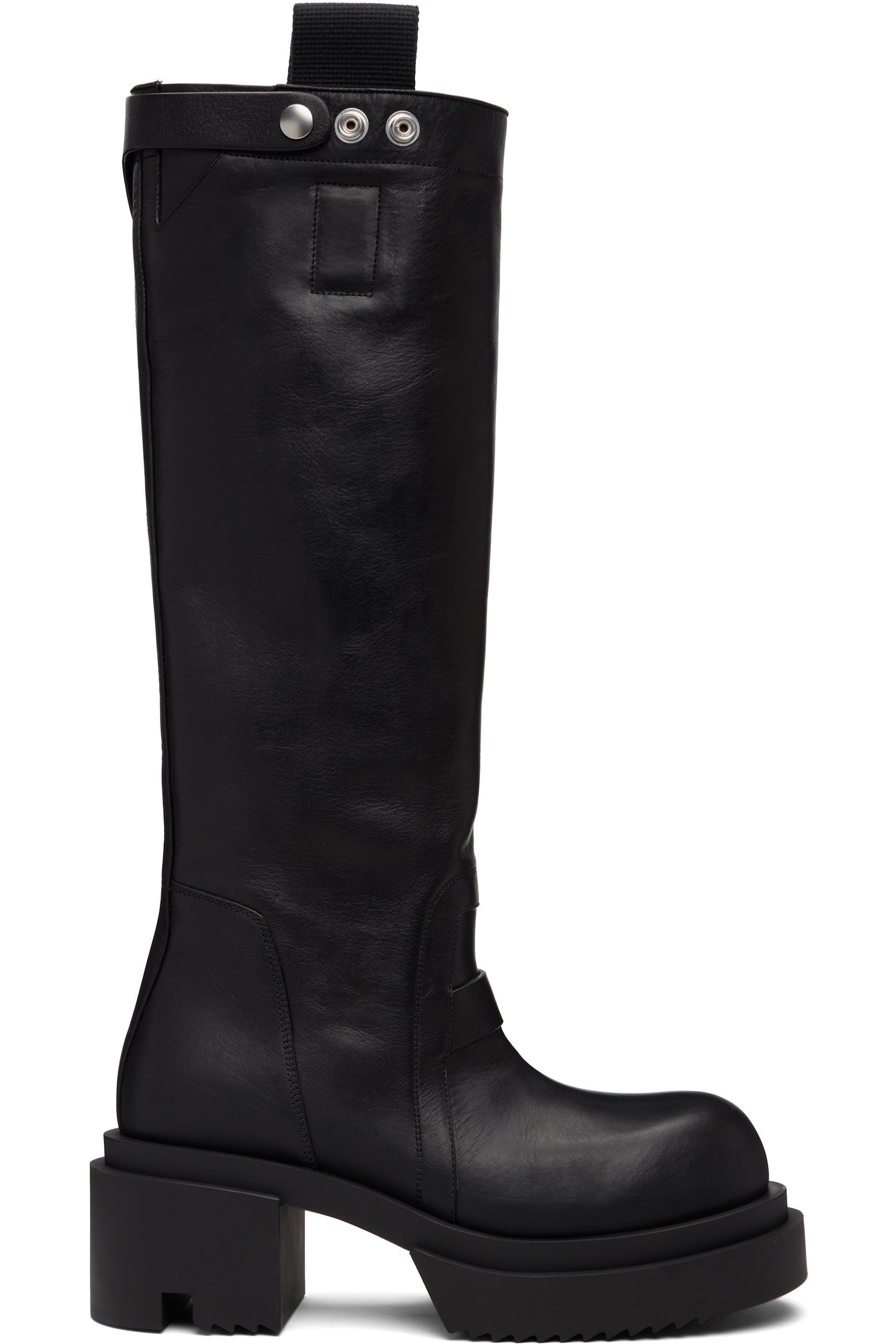 Rick Owens - Bottes noires à semelle Mega Tractor - Concordians