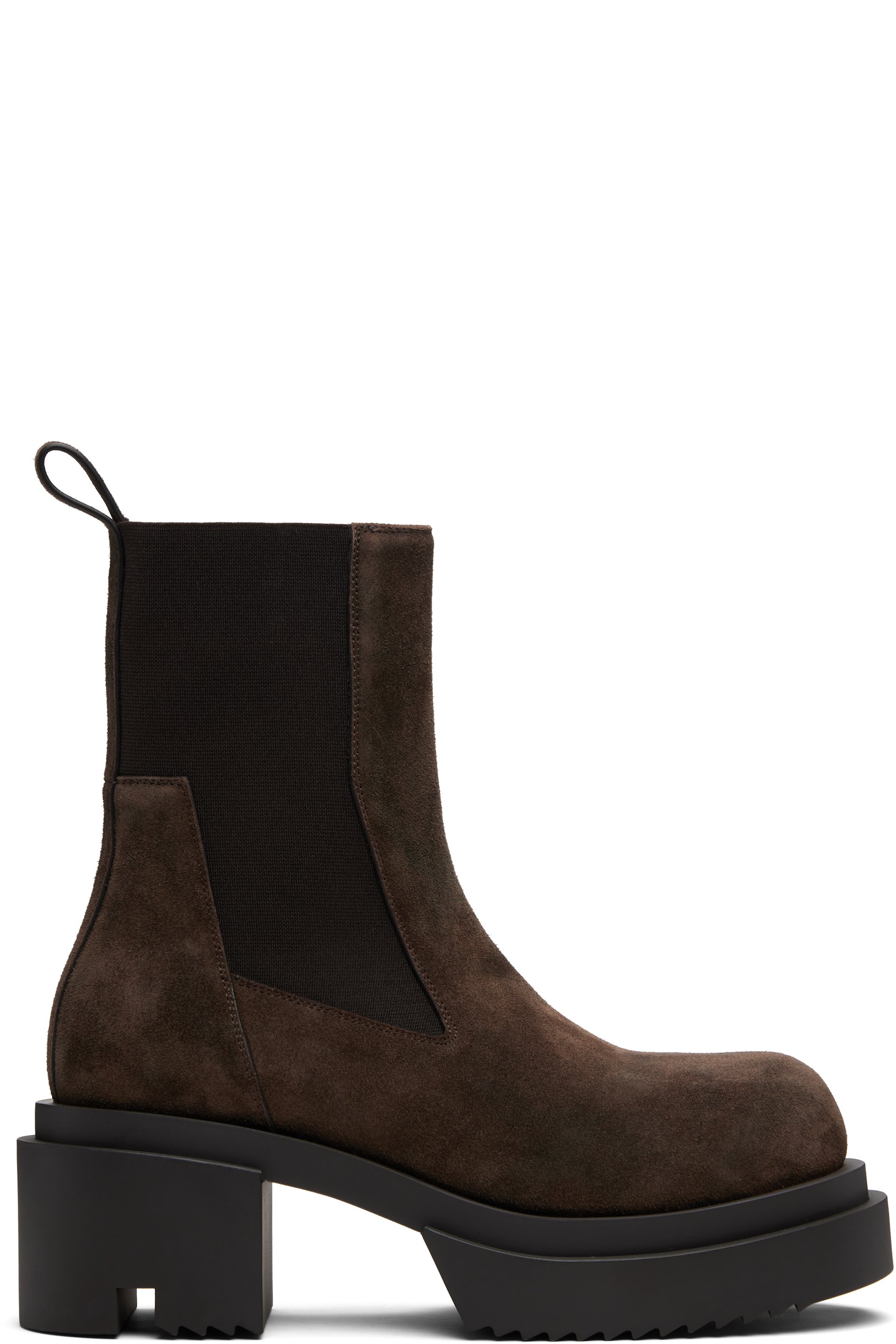 Rick Owens - Brown Concordians Beatle Bogun Chelsea Boots