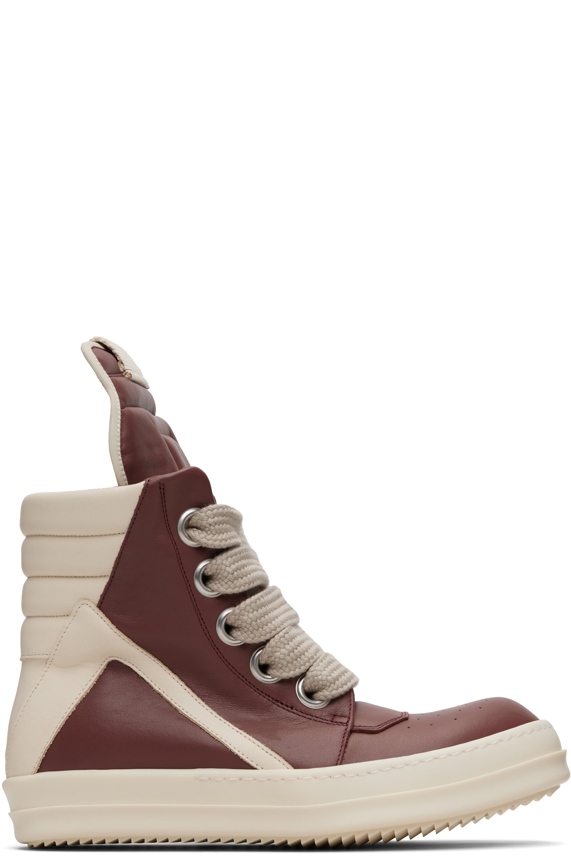 Rick Owens - Pink Concordians Jumbolace Geobasket Sneakers