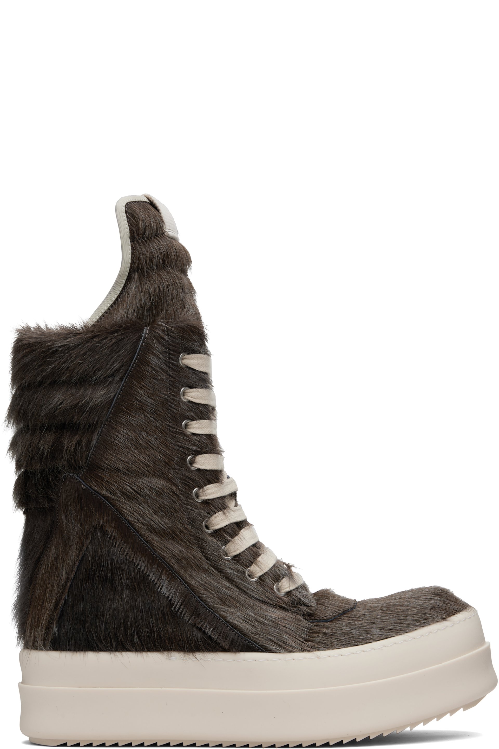 Rick Owens - Brown Concordians Megageobaskets Sneakers