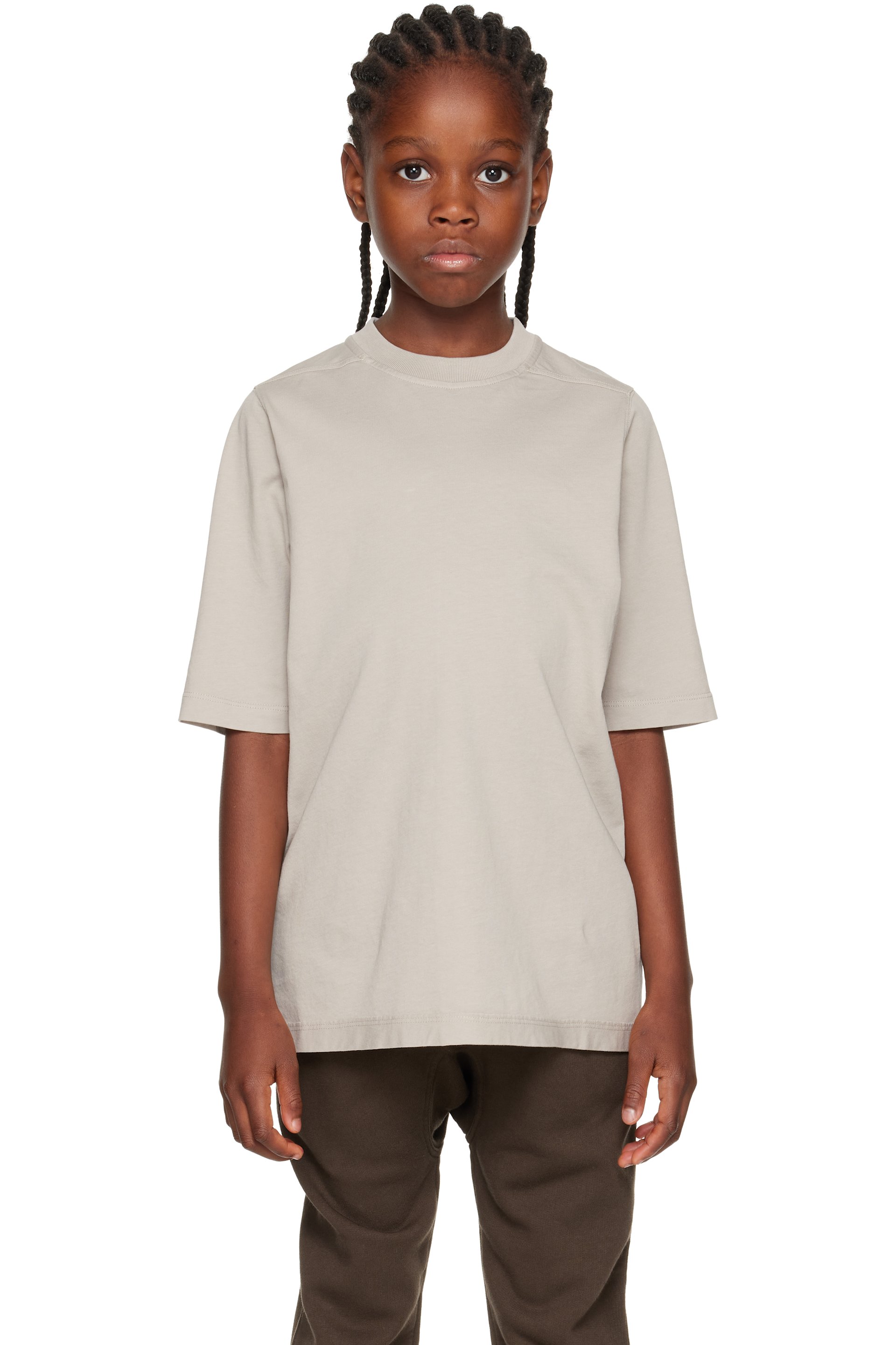Rick Owens - Jeune | T-shirt à manches courtes surdimensionné blanc cassé - Concordians