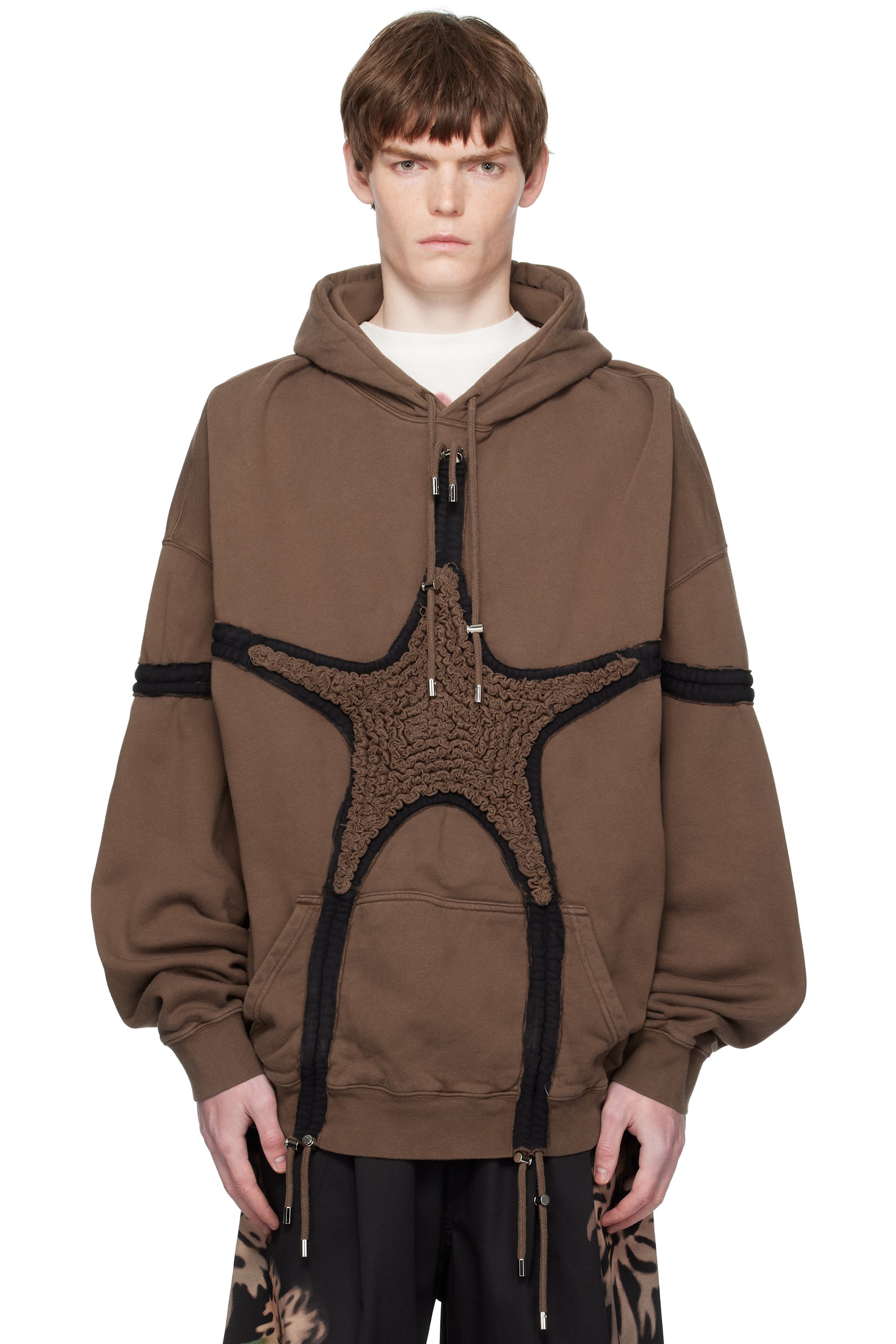 Collina Strada - Brown Soft Star Hoodie