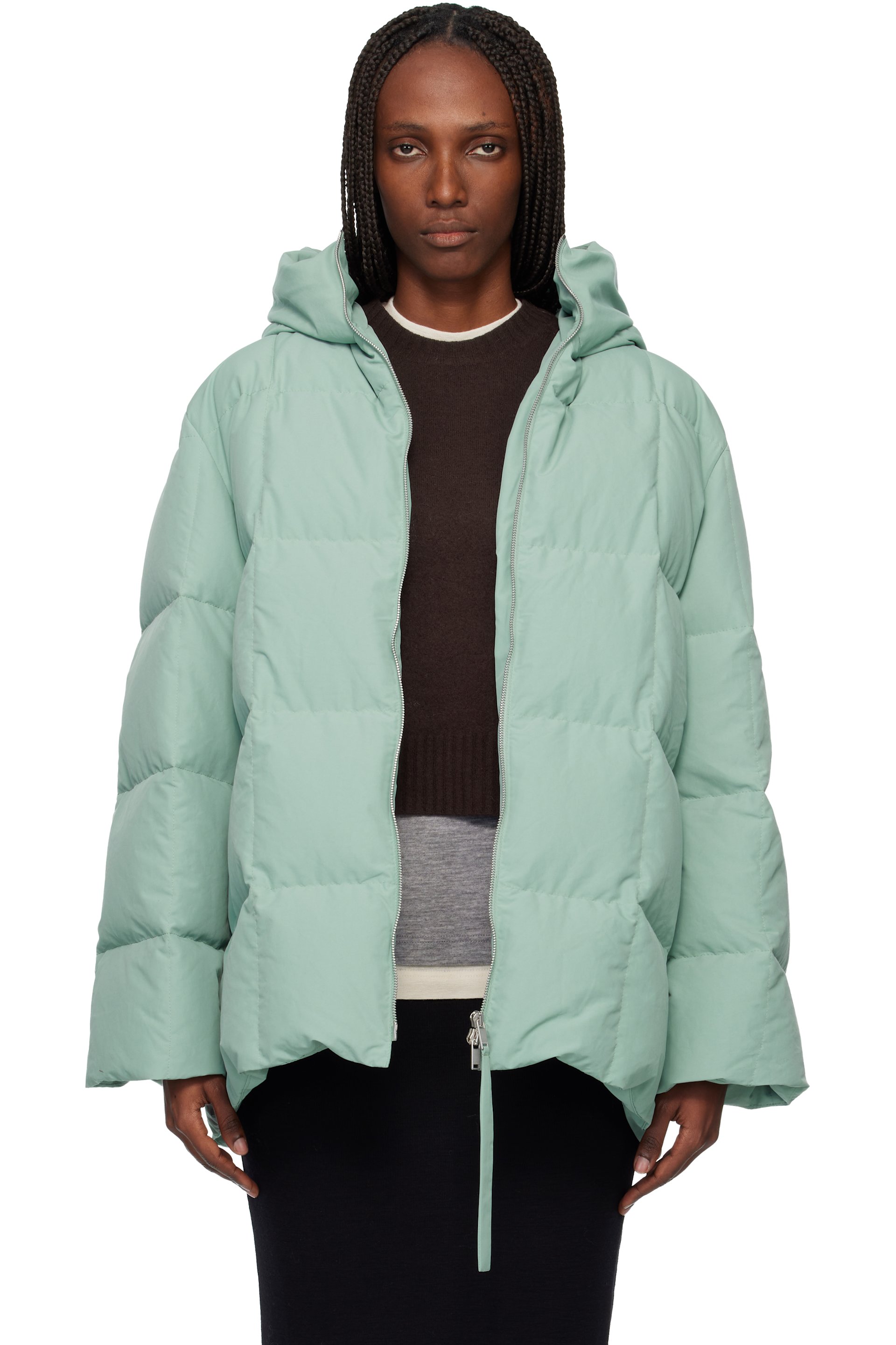 Jil Sander - Green Quilted Down Jacket
