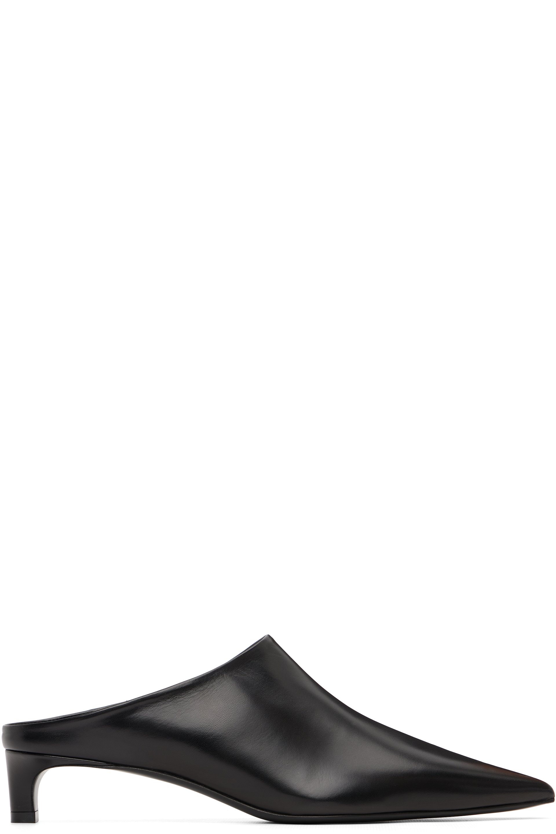 Jil Sander - Mules à talon noires
