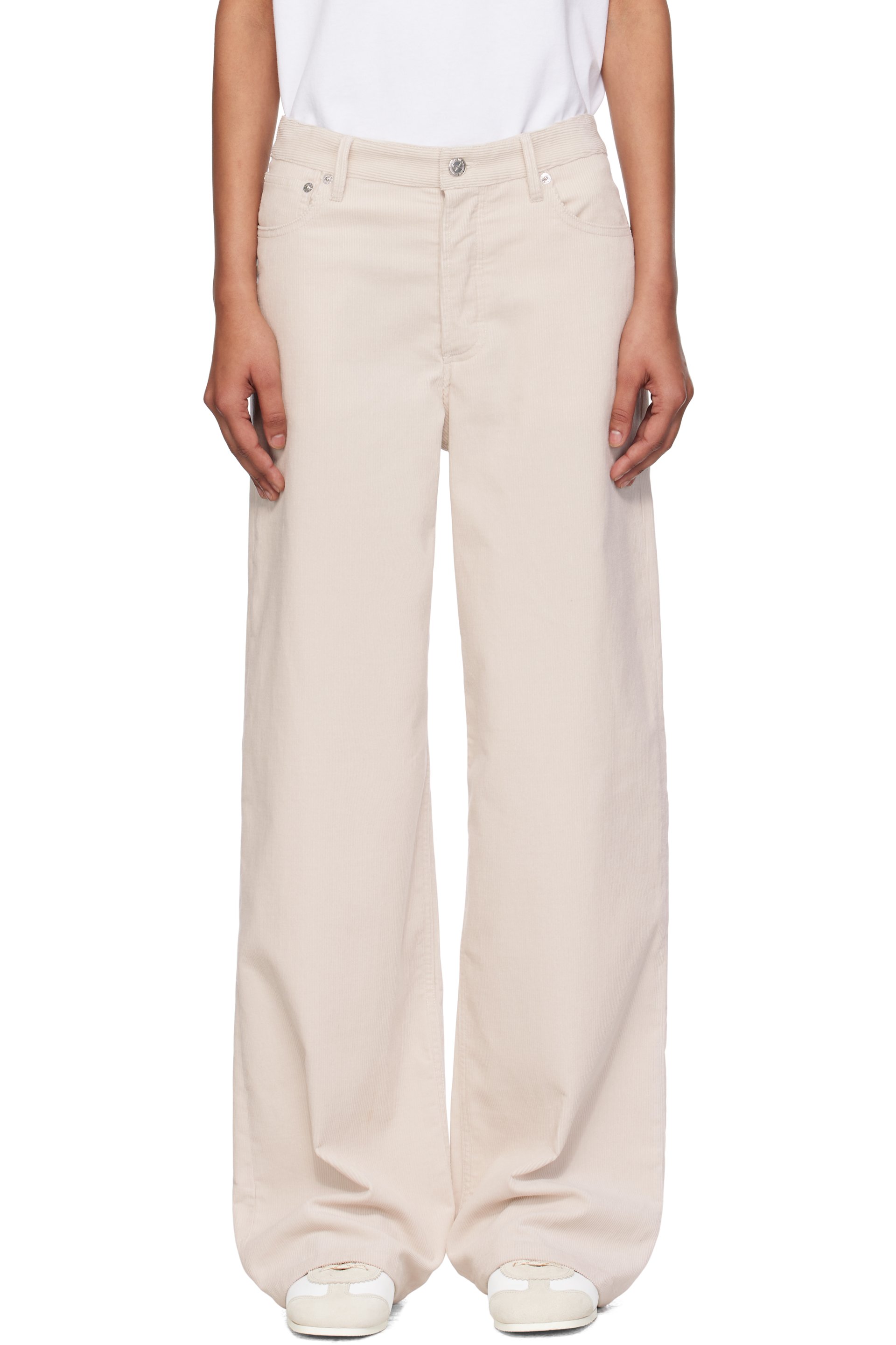 A.P.C. - Pantalon Elisabeth blanc cassé