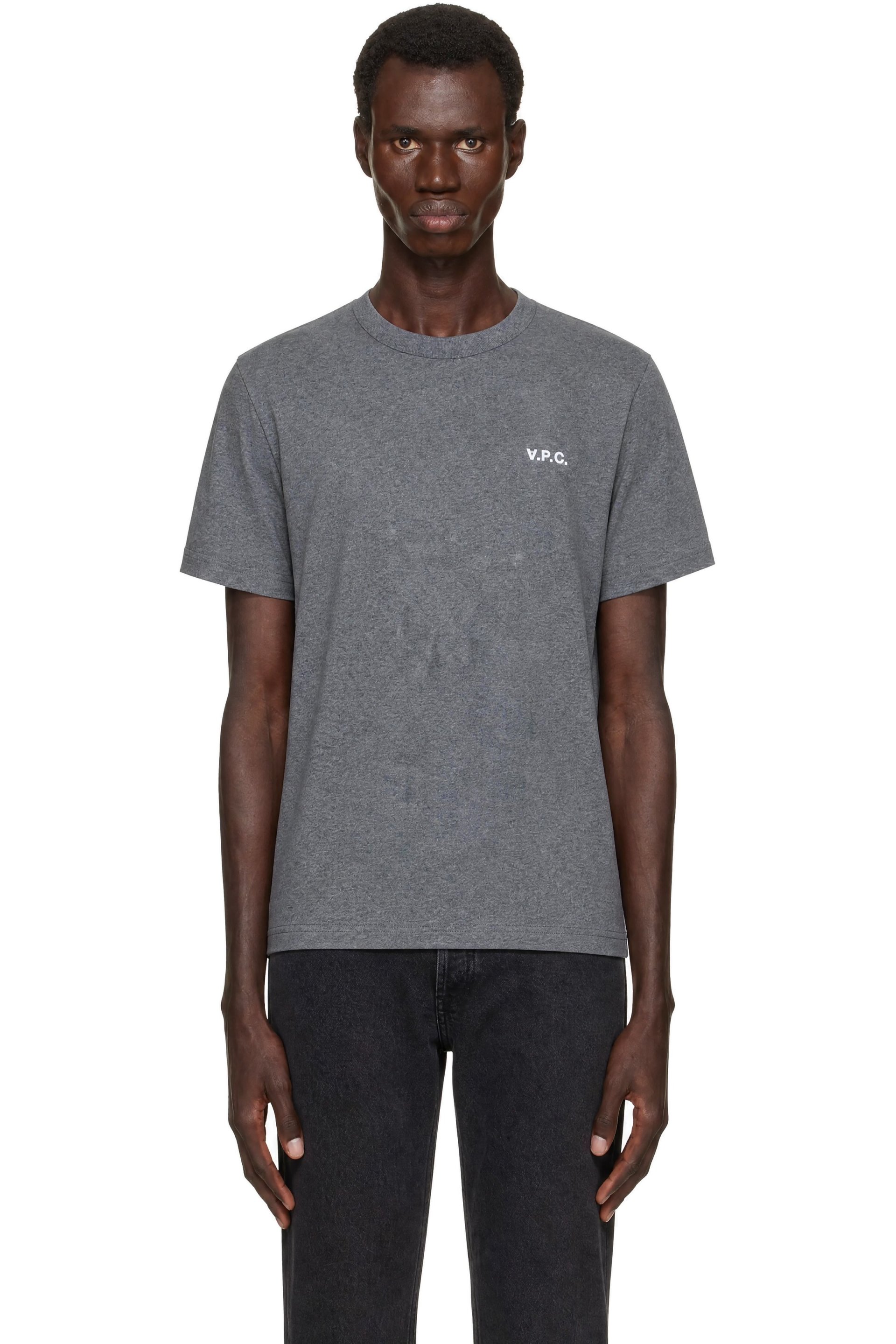 A.P.C. - Gray Boxy Petit 'VPC' T-shirt