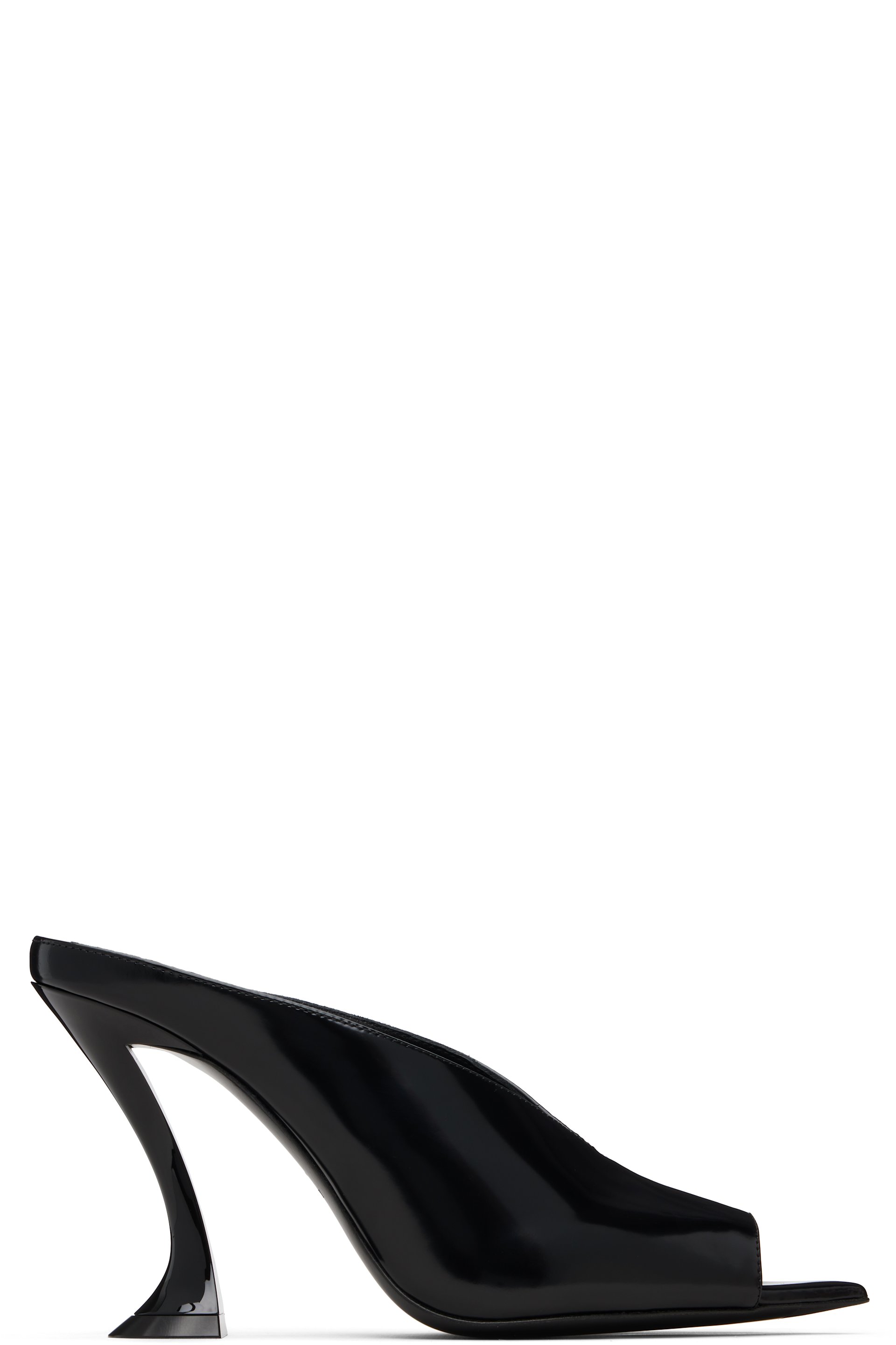 Lanvin - Black Mule Heeled Sandals