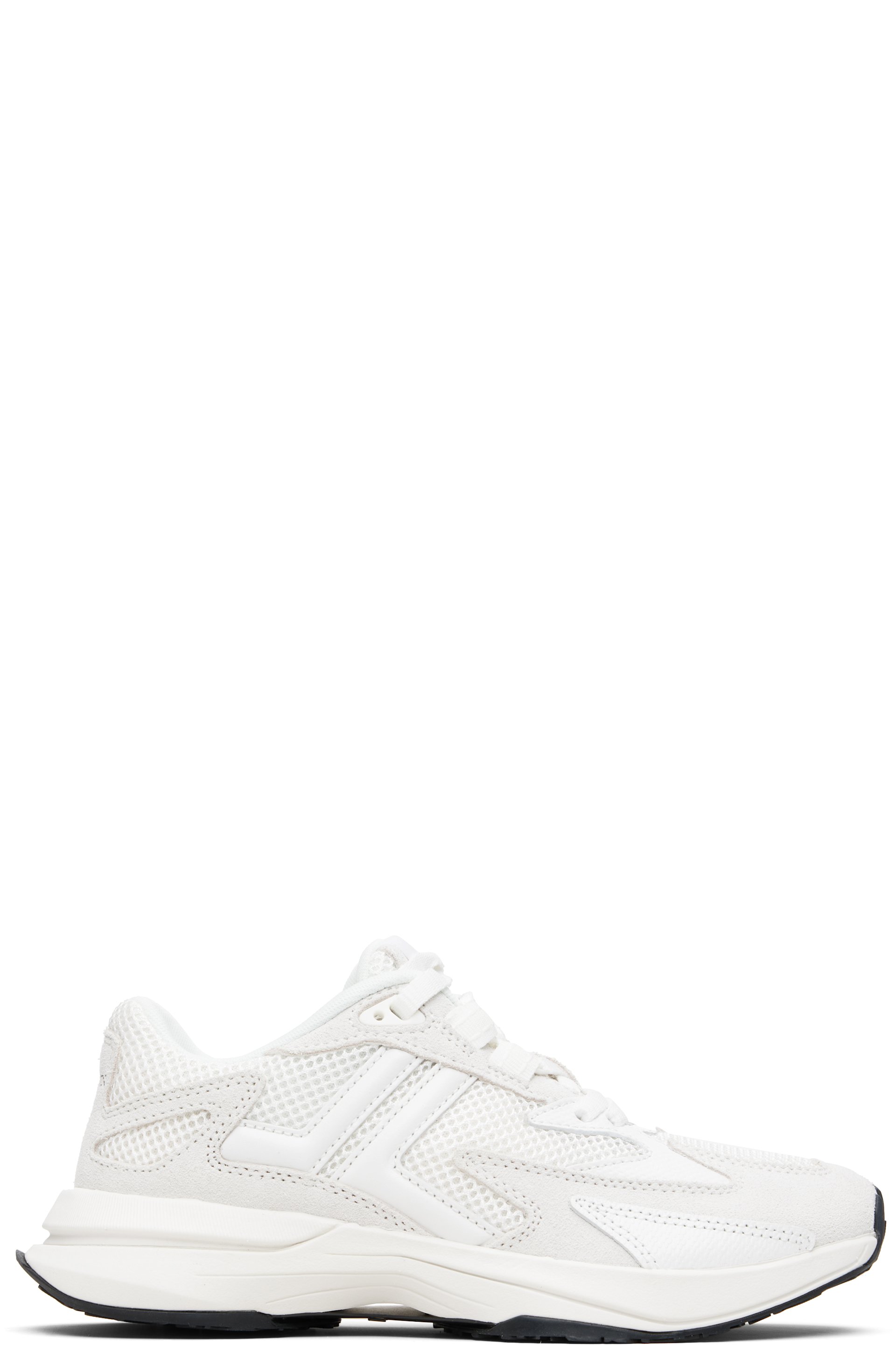 Lanvin - Baskets JLA blanc et blanc cassé en filet