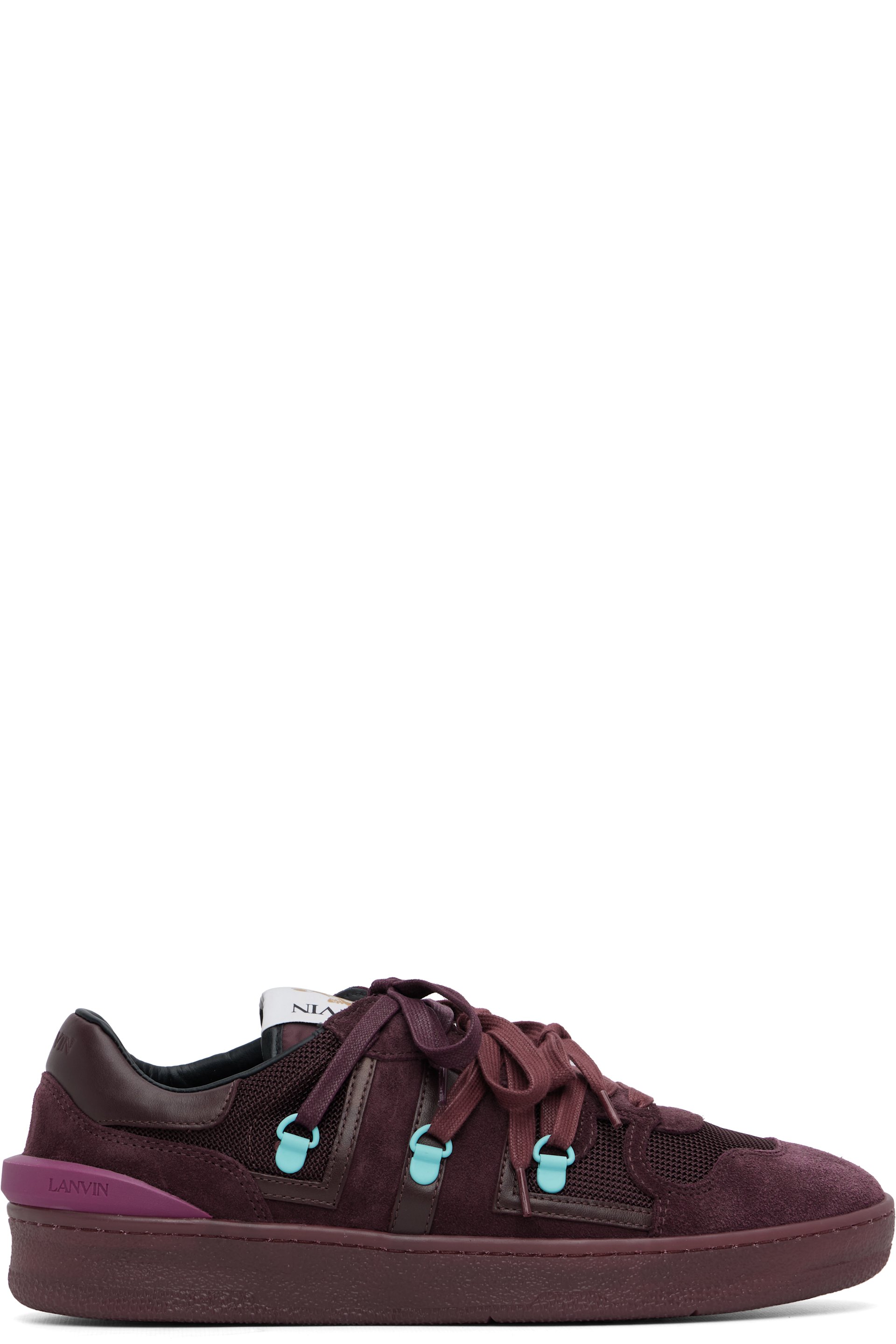 Lanvin - Burgundy Clay Sneakers