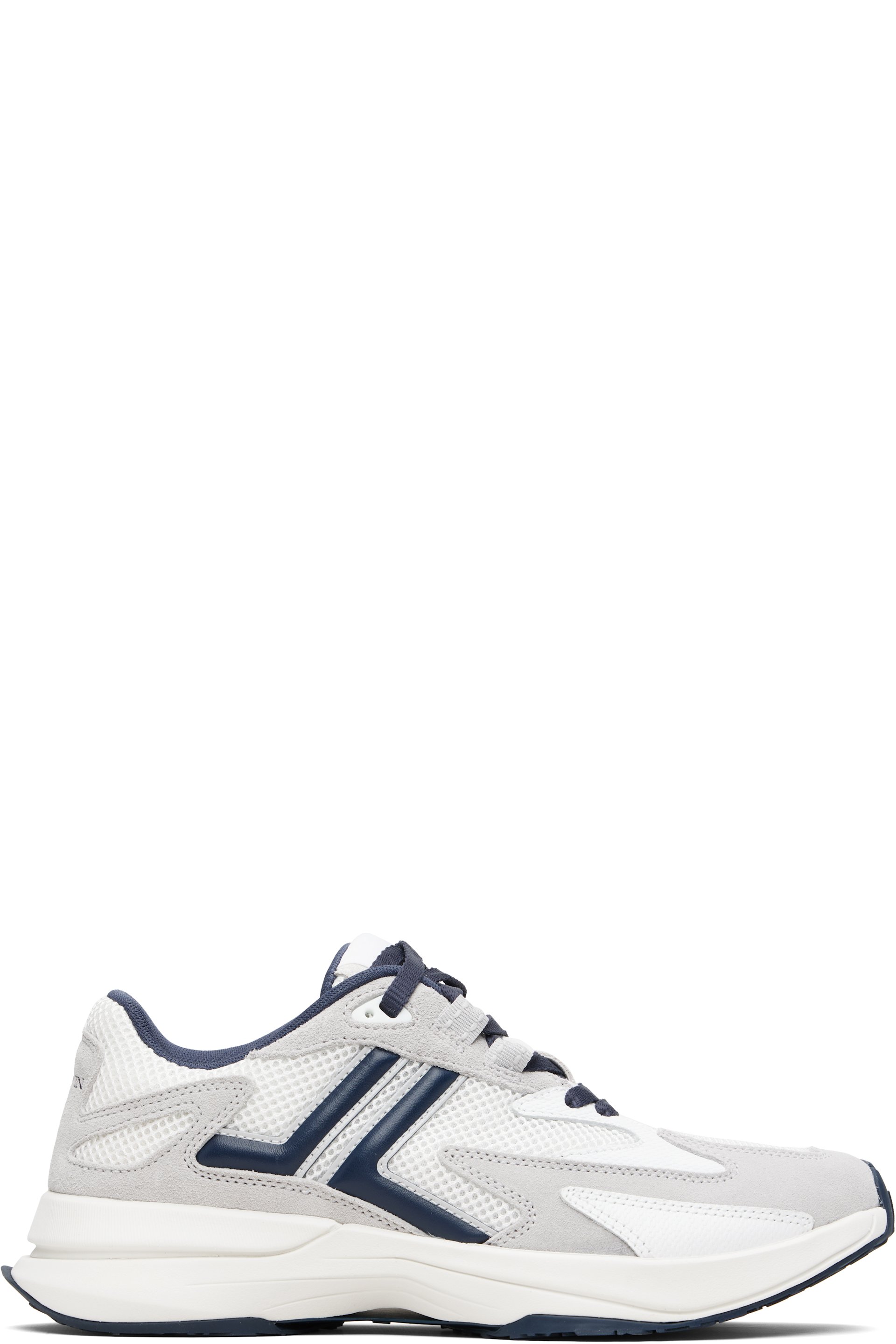 Lanvin - White & Navy JLA Mesh Sneakers